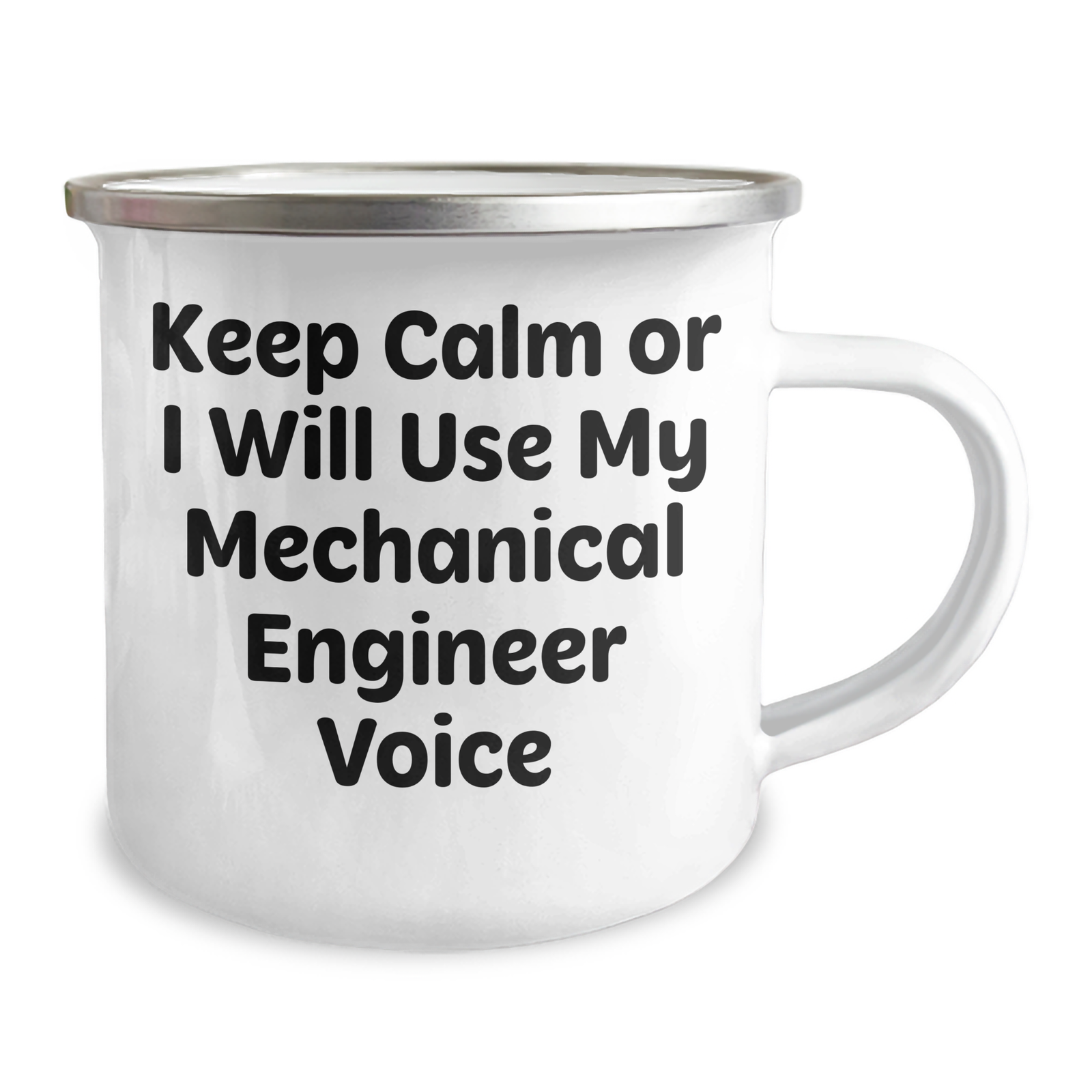 Mechanical Engineer Humor Gifts for Her - Funny Camping Mug, 'Keep Calm Or I Will Use My Mechanical Engineer Voice' - Gifts from Friends, Family, Coworkers - Mother's Day Unique Gifts - Image 2