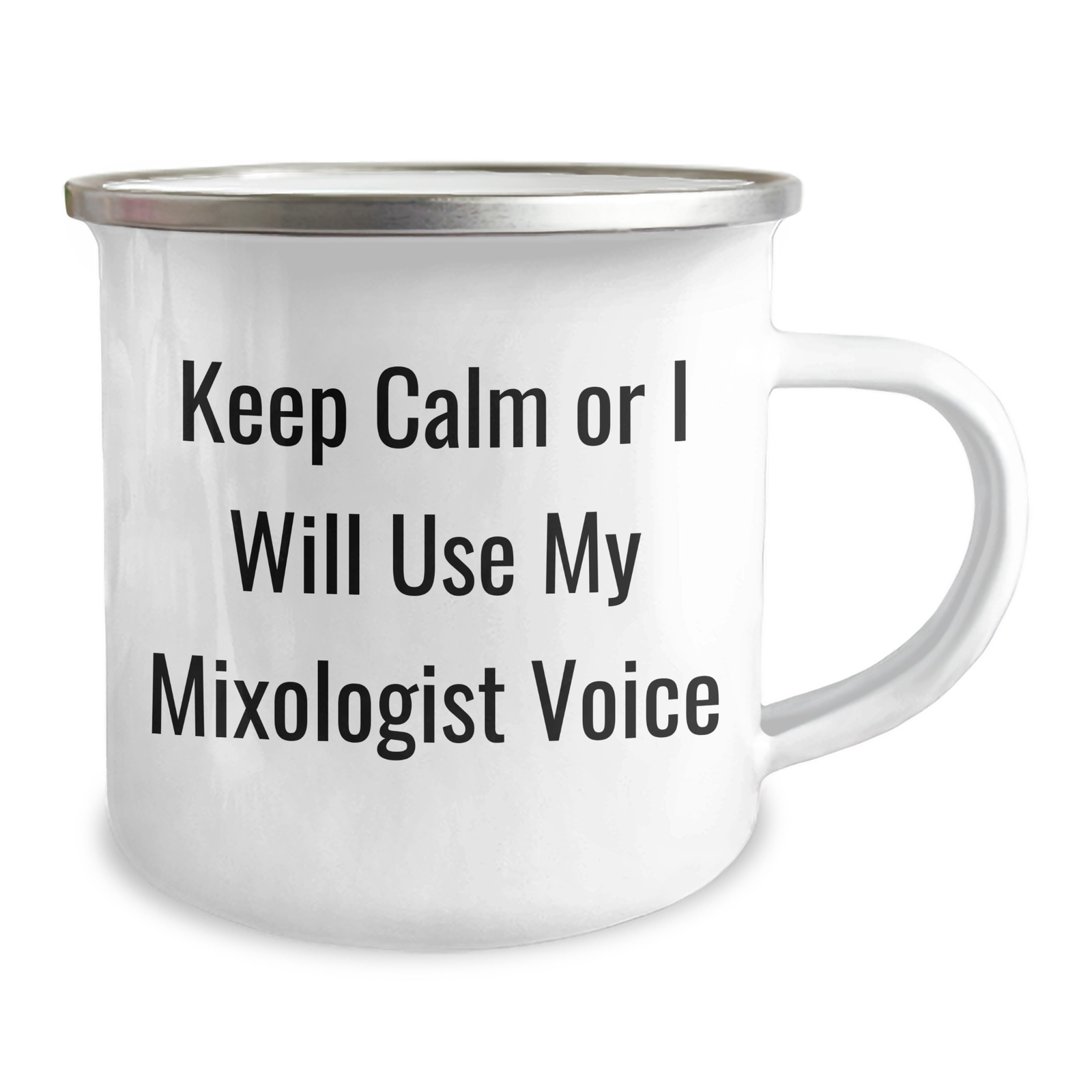 Funny Mixologist Gifts for Mother's Day - Keep Calm Or I Will Use My Mixologist Voice, Camping Mug for Mixologists, Gifts from Men, Gifts for Women - Image 2