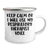Respiratory Therapist Humor Gifts from Men for Father's Day Camping Mug - Keep Calm I Will Use My Respiratory Therapist Voice, Funny Quote on Stainless Steel with Enamel Finish, 12 oz Capacity - Image 2