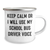 School Bus Driver Humor Gifts from Men to School Bus Driver Friends on Father's Day - 'Keep Calm Or I Will Use My School Bus Driver Voice' Camping Mug - Image 2