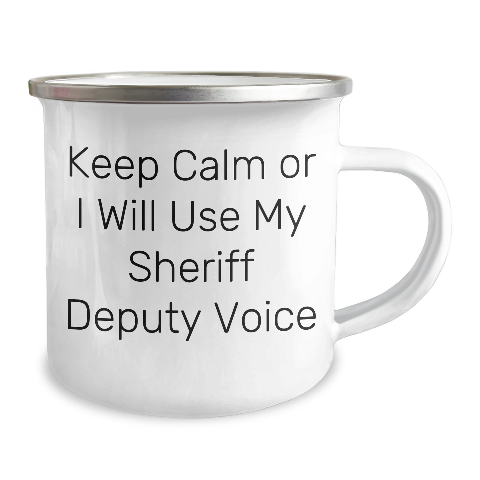 Sheriff Deputy Gifts: Funny Keep Calm Camping Mug for Sheriff Deputy, Mother's Day Unique Gifts from Family, Friends, or Coworkers for Sheriff Deputy Lovers - Image 2