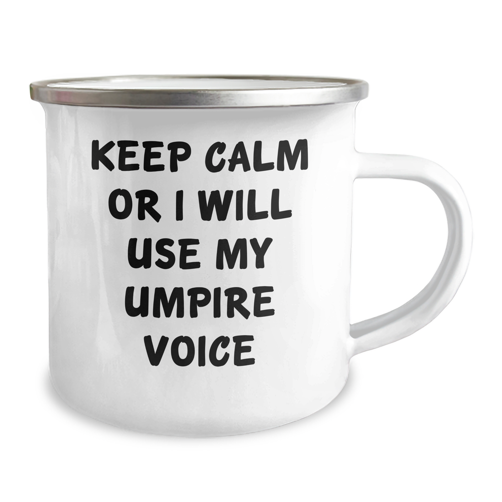 Funny Umpire Gifts For Her - Camping Mug - Keep Calm Or I Will Use My Umpire Voice, Umpire Mom, Umpire Birthday, Gifts From Mom To Daughter, Mother's Day Unique Gifts - Image 2