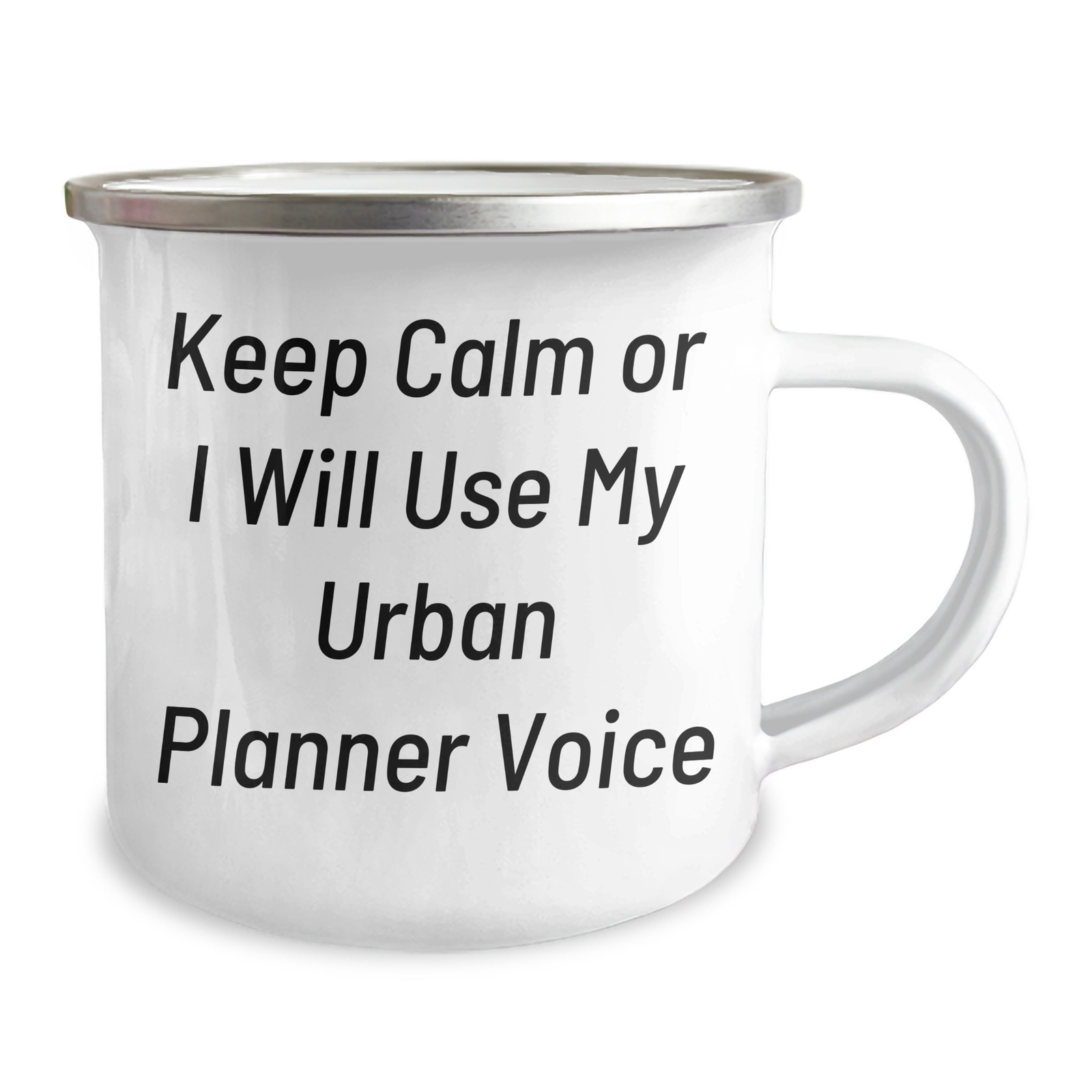 Urban Planner Camping Mug, Keep Calm Or I Will Use My Urban Planner Voice, Funny Gifts for Men, Camping Mug for Father's Day, Gifts from Friends, Gifts for Urban Planner - Image 2
