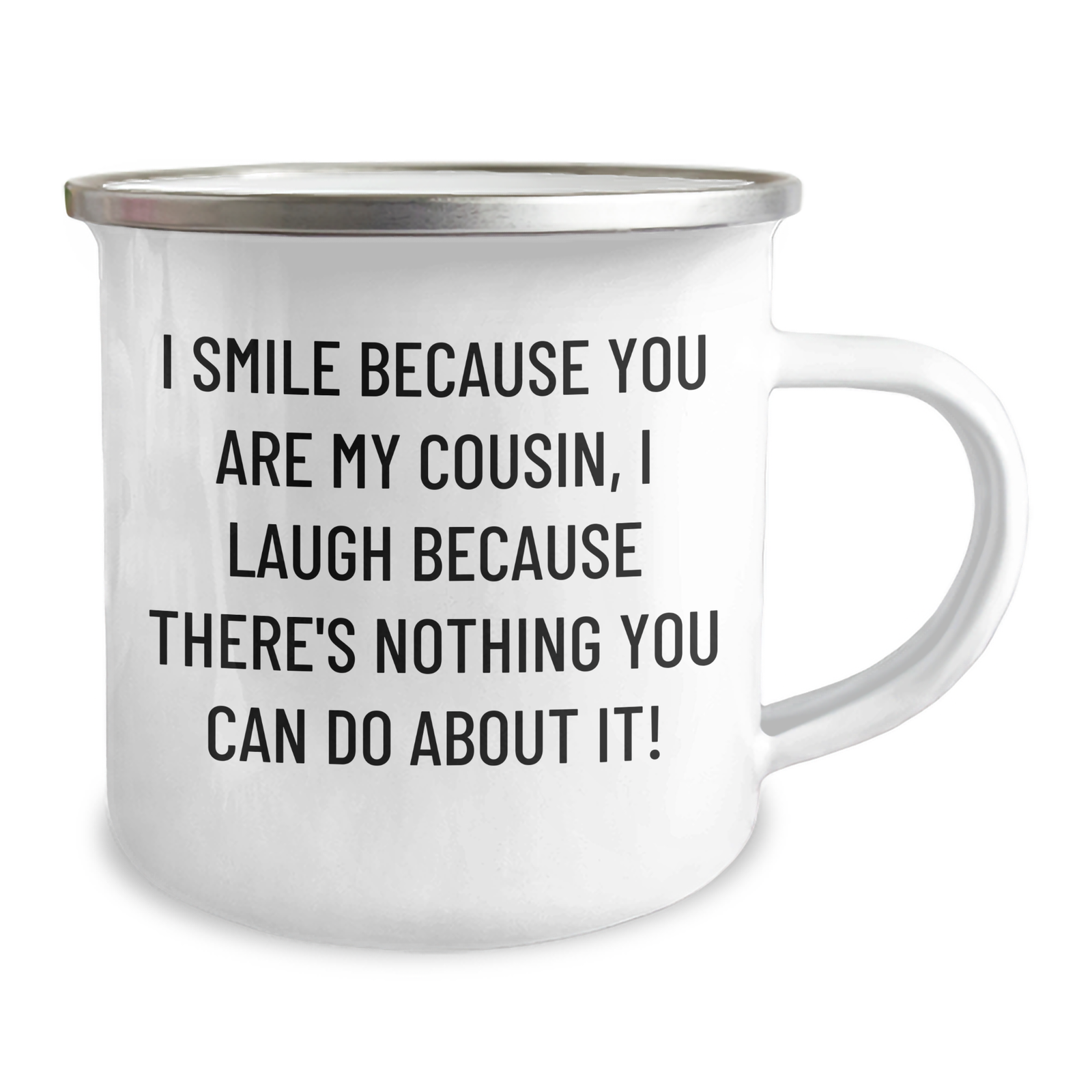 Funny Cousin Gifts for Men, I Smile Because You Are My Cousin, Unique Camping Mugs for Father's Day, Gifts from Family - Gifts for Cousin - Image 2