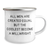 Funny Millwright Gifts for Mom on Mother's Day - 'All Men Are Created Equal But The Coolest Become A Millwright' Enamel Camping Mug - Image 2