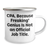 CPA Humor Gifts from Friends, Funny Camping Mugs for CPA Fathers Day, Inspirational Quote 'Cpa Because Freaking genius Is Not An Official Job Title' on 12 oz Stainless Steel Mug - Image 2