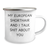European Shorthair Cat Lover's Camping Mug, Funny Quote Gifts from Men to Friends for Father's Day, 12 oz Stainless Steel - Image 2