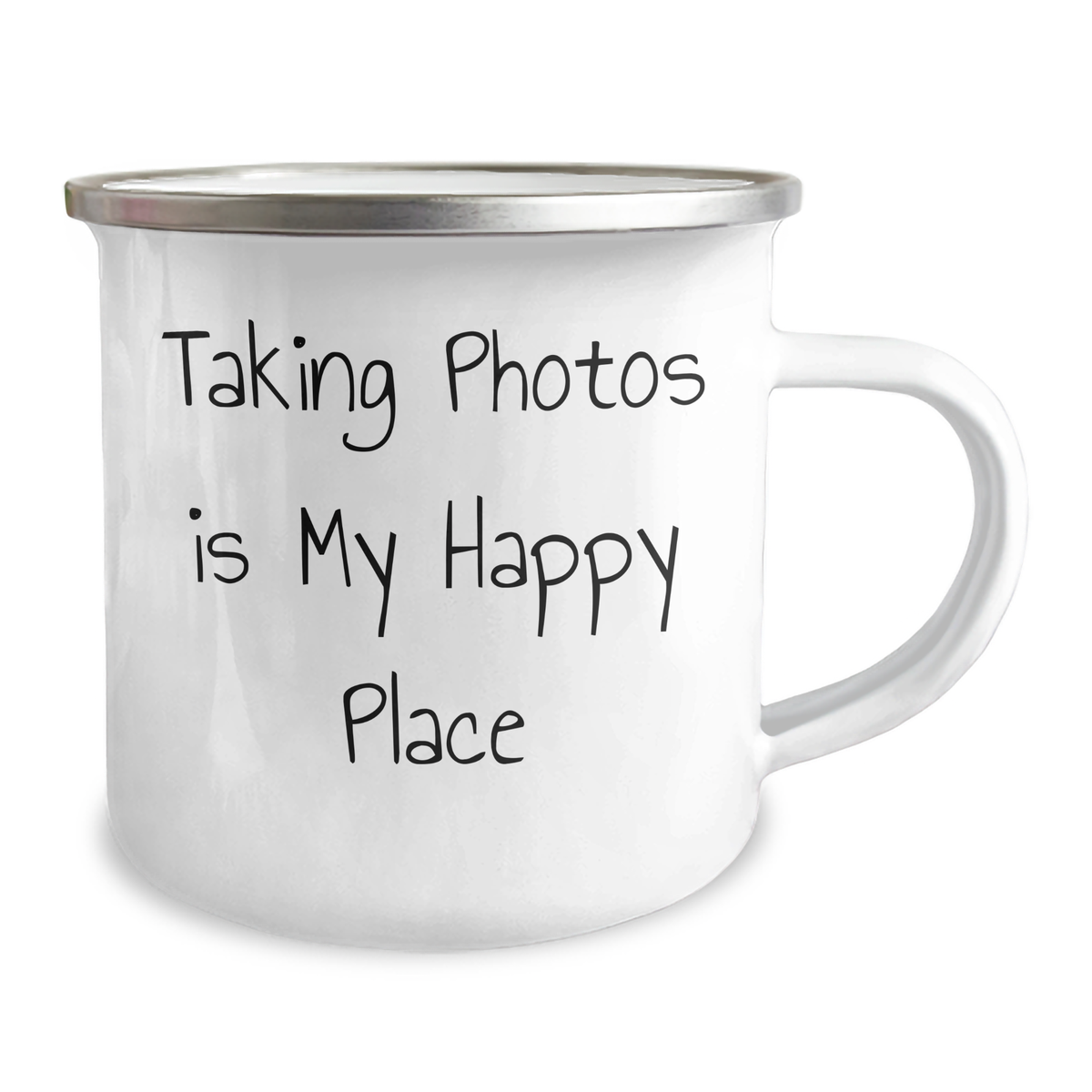 Taking Photos Gifts from Men - 'Taking Photos Is My Happy Place' Camping Mug for Women, Friends, and Family on Mother's Day - 12 oz Stainless Steel with Enamel Finish - Image 2