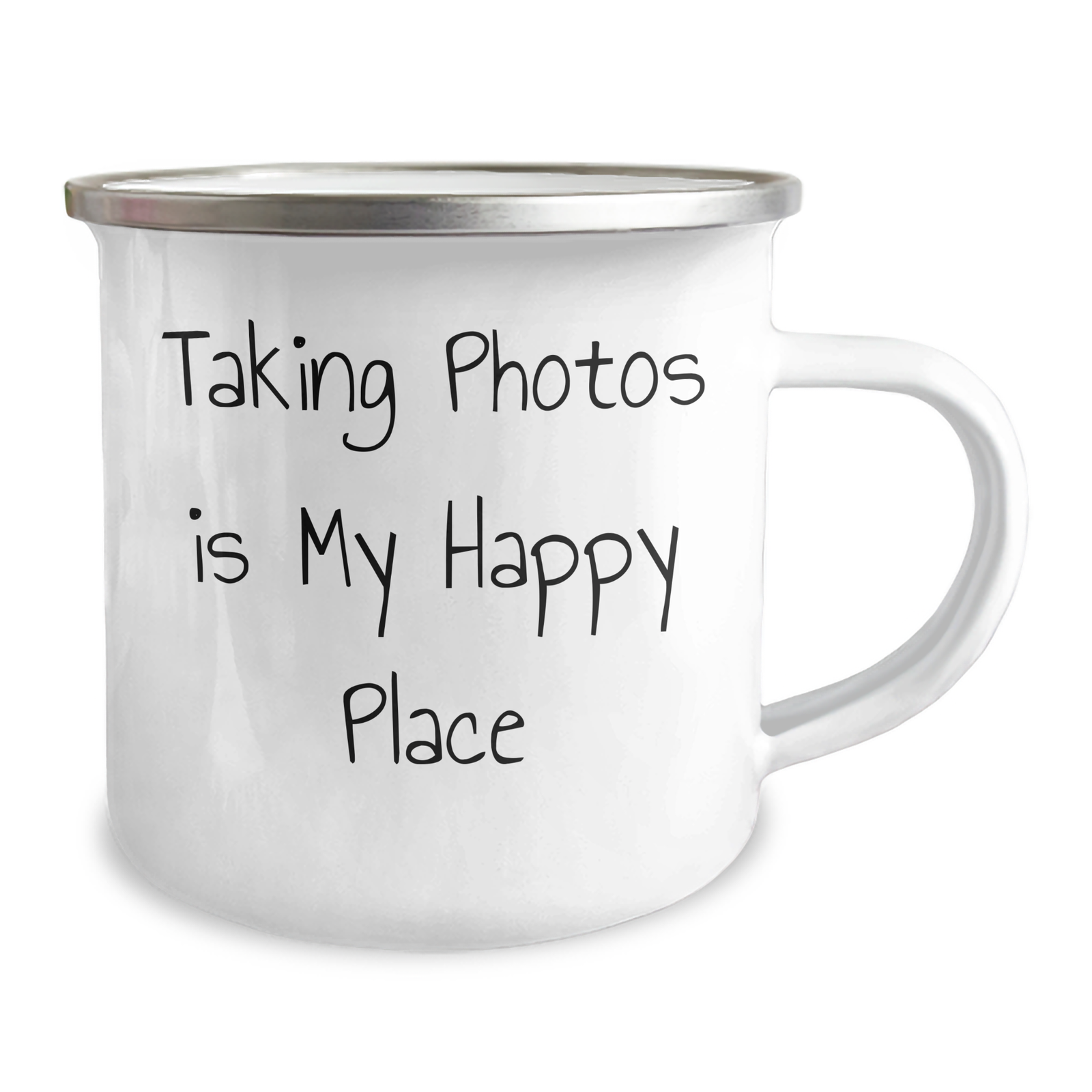 Taking Photos Gifts from Men - 'Taking Photos Is My Happy Place' Camping Mug for Women, Friends, and Family on Mother's Day - 12 oz Stainless Steel with Enamel Finish - Image 2