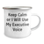 Funny Executive Gifts for Men, 'Keep Calm or I Will Use My Executive Voice' Camping Mug for Father's Day, Gifts from Men to Executive - Image 2