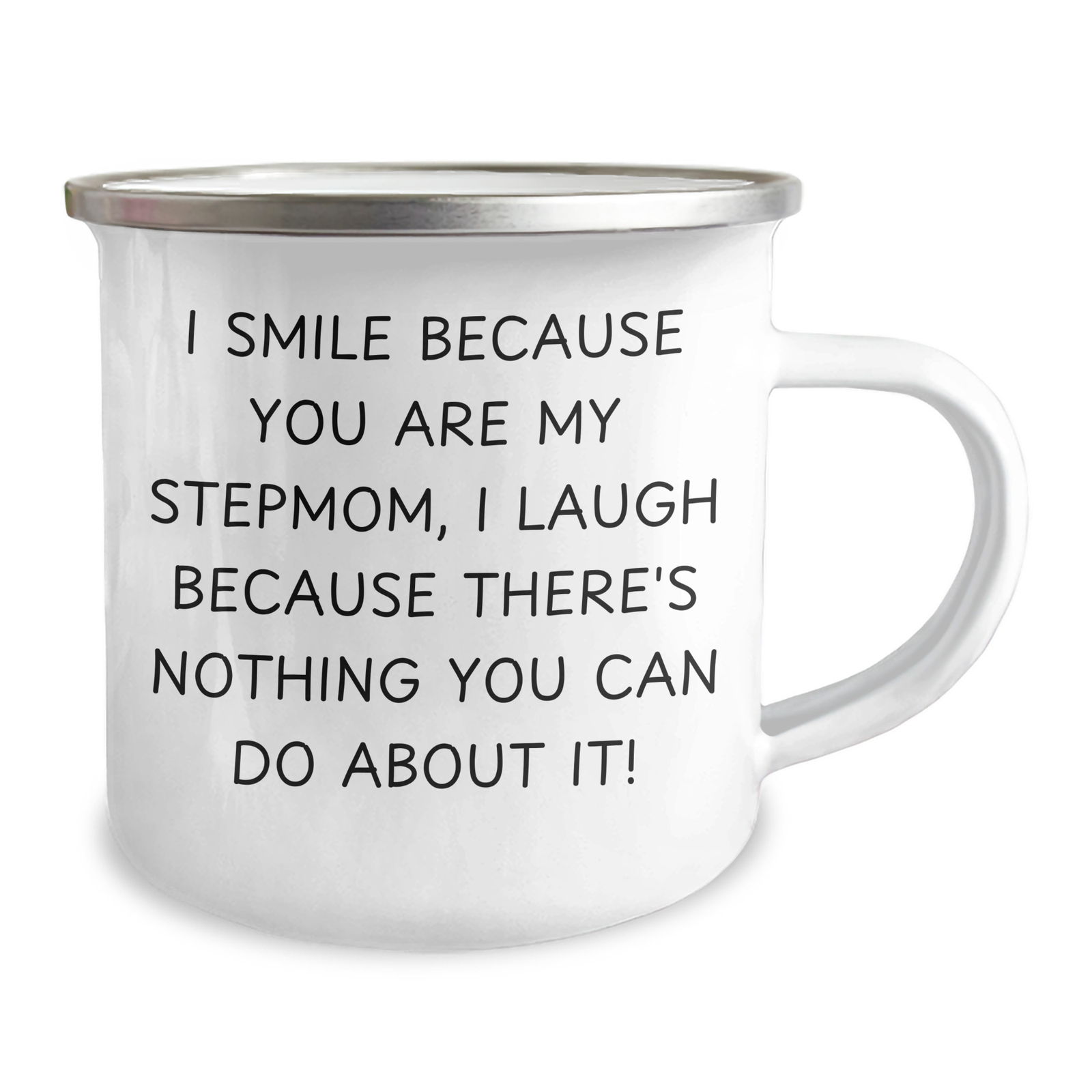 Funny Stepmom Gifts, I Smile Because You Are My Stepmom, Men Gifts from Family on Father's Day, Gifts for Stepmom, Camping Mug - Image 2