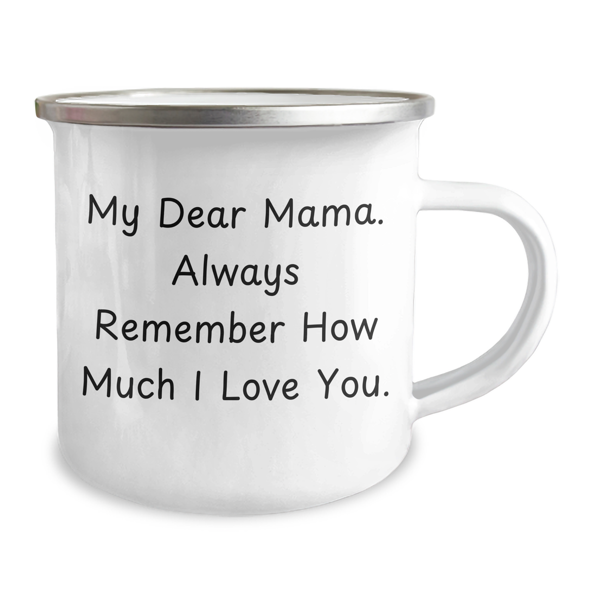 Mama's Camping Mug, Funny Quote, 12 oz Stainless Steel Enamel Finish, Gifts from Men to Mama for Father's Day - Image 2
