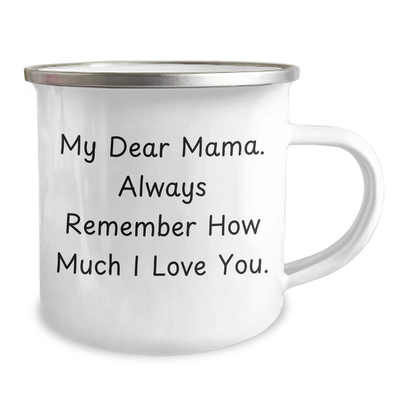 Mama's Camping Mug, Funny Quote, 12 oz Stainless Steel Enamel Finish, Gifts from Men to Mama for Father's Day - Image 2