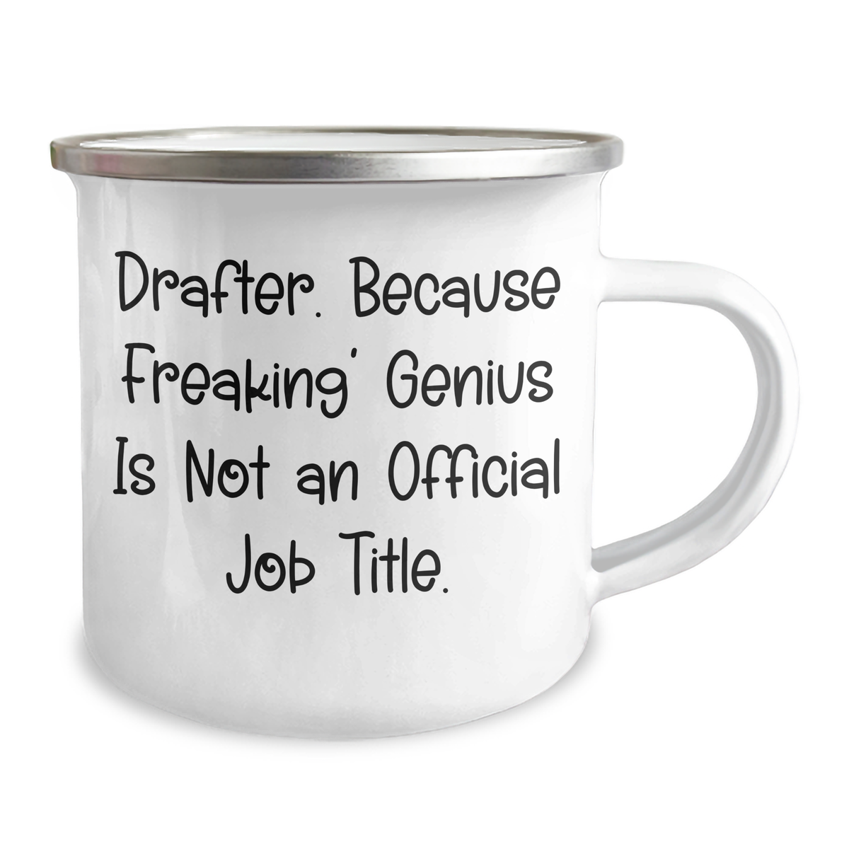 Funny Drafter Gifts, Camping Mug, 'Drafter. Because Freaking' genius Is Not An Official Job Title.' for Men, Unique Father's Day Unique Gifts from Friends, Coworkers, or Family - Image 2