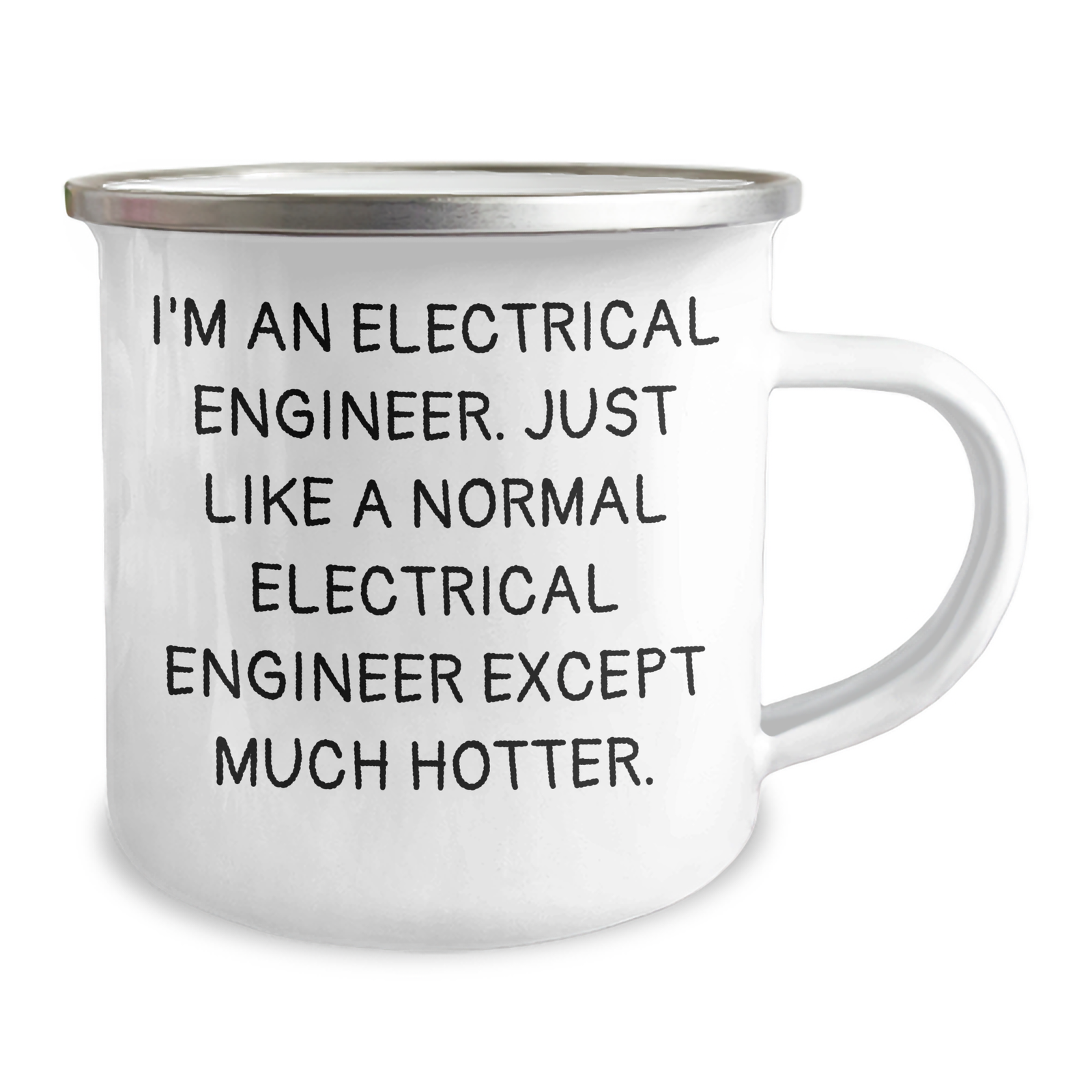 Electrical Engineer Gifts, Funny Quote Mug, Camping Mug for Mother's Day, Gifts from Friends to Electrical Engineer, Perfect for Electrical Engineer Mom, 12 oz Stainless Steel with Enamel Finish - Image 2