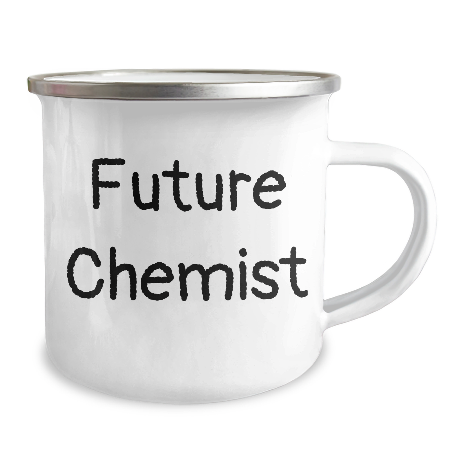 Funny Future Chemist Gifts from Dad for Men, Enamel Camping Mug, 12 oz, Stainless Steel, Inspirational Quote, Perfect Father's Day Unique Gifts - Image 2