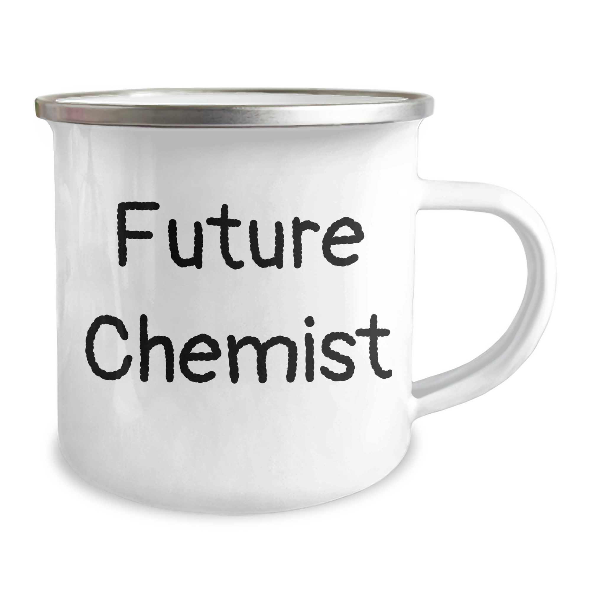 Funny Future Chemist Gifts from Dad for Men, Enamel Camping Mug, 12 oz, Stainless Steel, Inspirational Quote, Perfect Father's Day Unique Gifts - Image 2