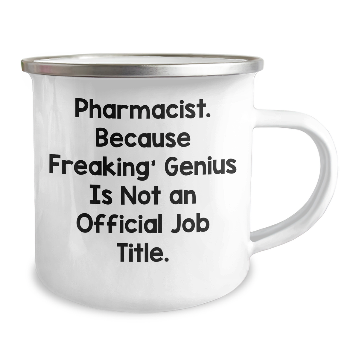 Funny Pharmacist Gifts, Camping Mug for Dad, 'Pharmacist. Because Freaking' genius Is Not An Official Job Title.' Mug for Men, Unique Father's Day Unique Gifts from Friends, Family, or Coworkers - Image 2