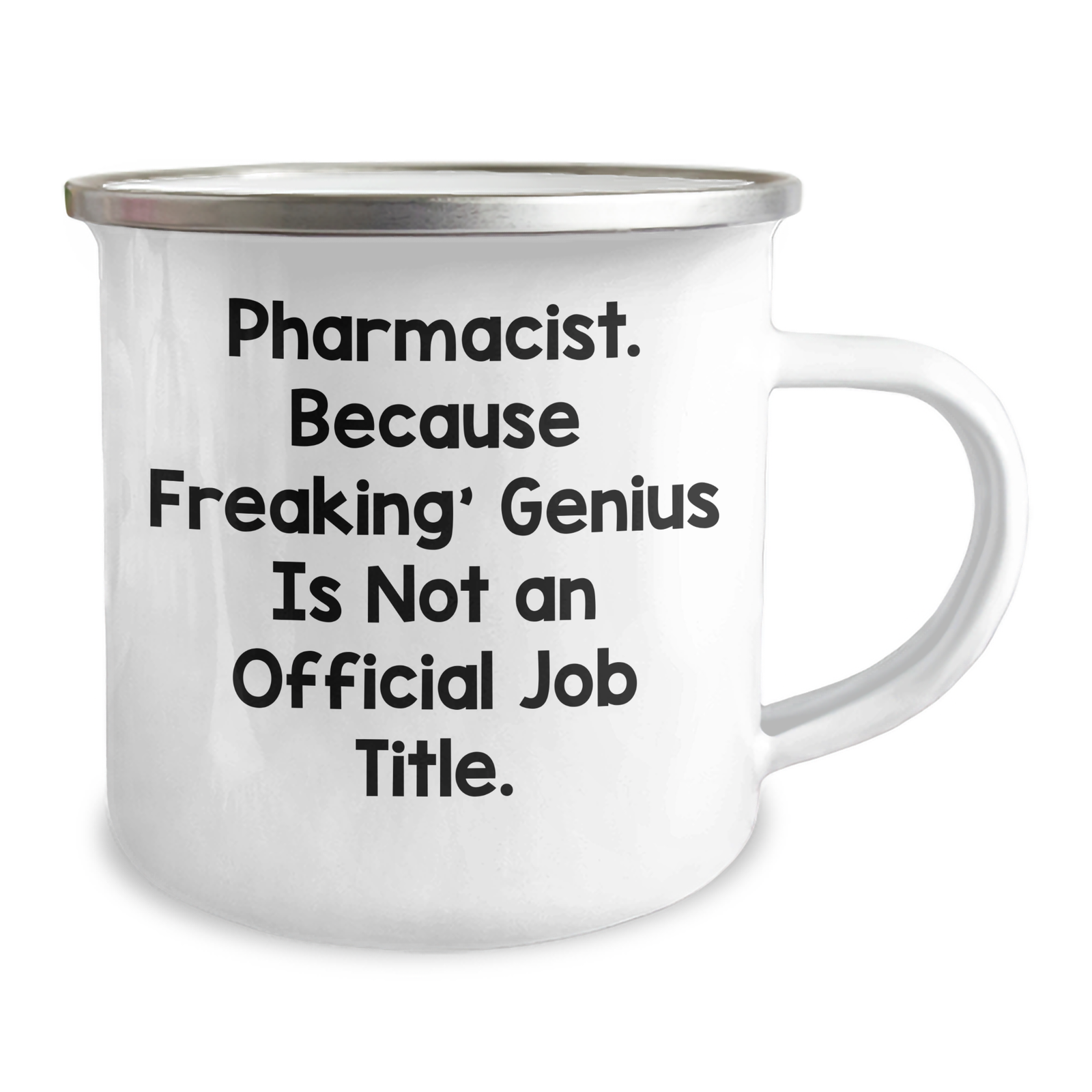 Funny Pharmacist Gifts, Camping Mug for Dad, 'Pharmacist. Because Freaking' genius Is Not An Official Job Title.' Mug for Men, Unique Father's Day Unique Gifts from Friends, Family, or Coworkers - Image 2