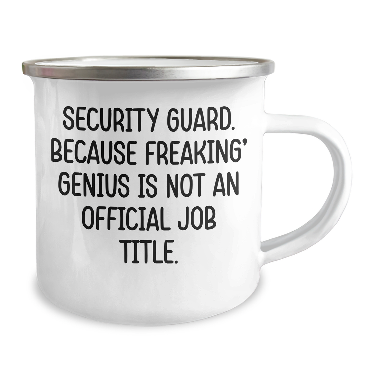 Security Guard Gifts, Funny Quote Mug for Mother's Day, Gifts from Family to Security Guard, 12 oz Stainless Steel Camping Mug - Image 2
