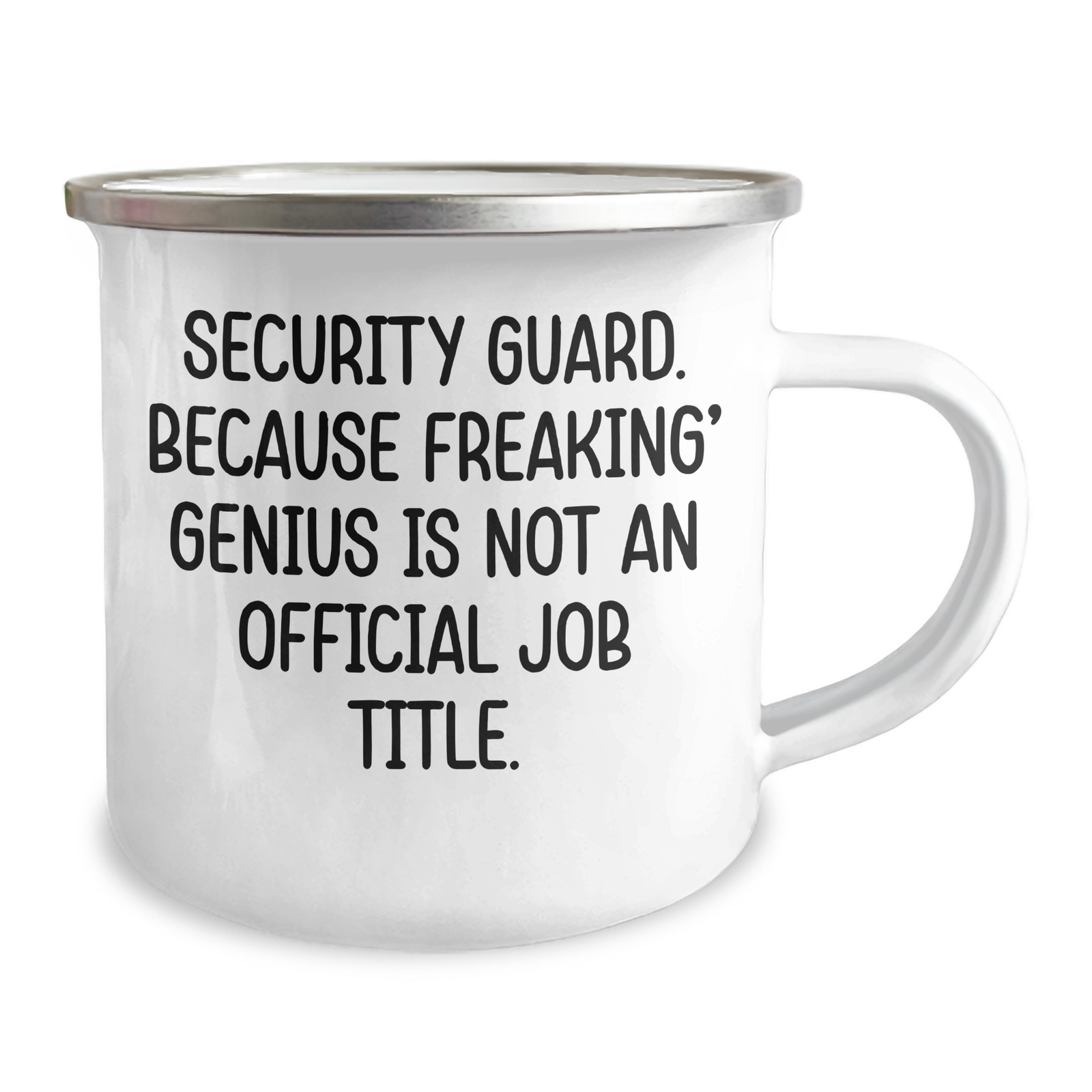 Security Guard Gifts, Funny Quote Mug for Mother's Day, Gifts from Family to Security Guard, 12 oz Stainless Steel Camping Mug - Image 2