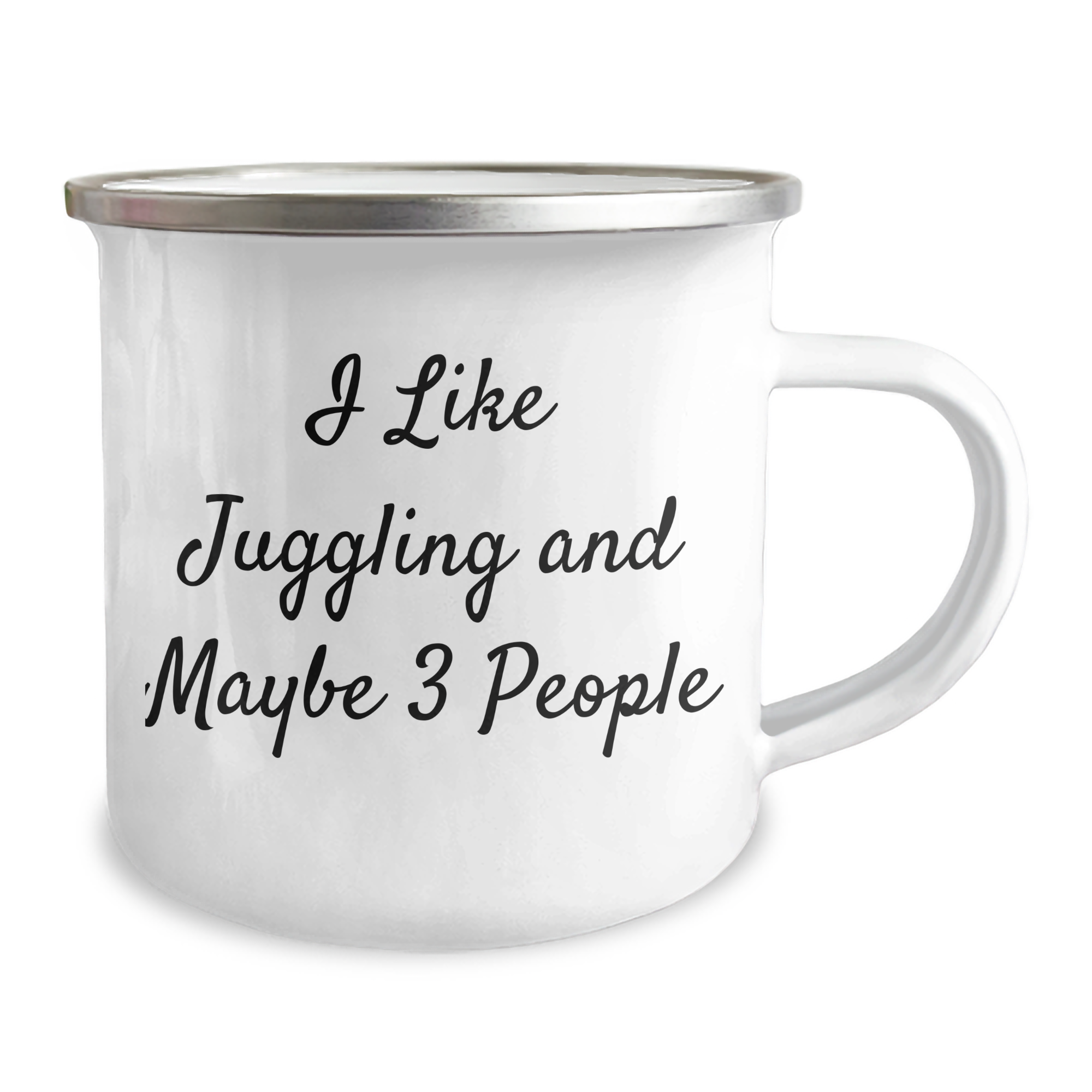 Juggling Enthusiast Gifts from Men to Juggling Lovers on Father's Day - I Like Juggling And Maybe 3 People, Funny Camping Mug - Image 2