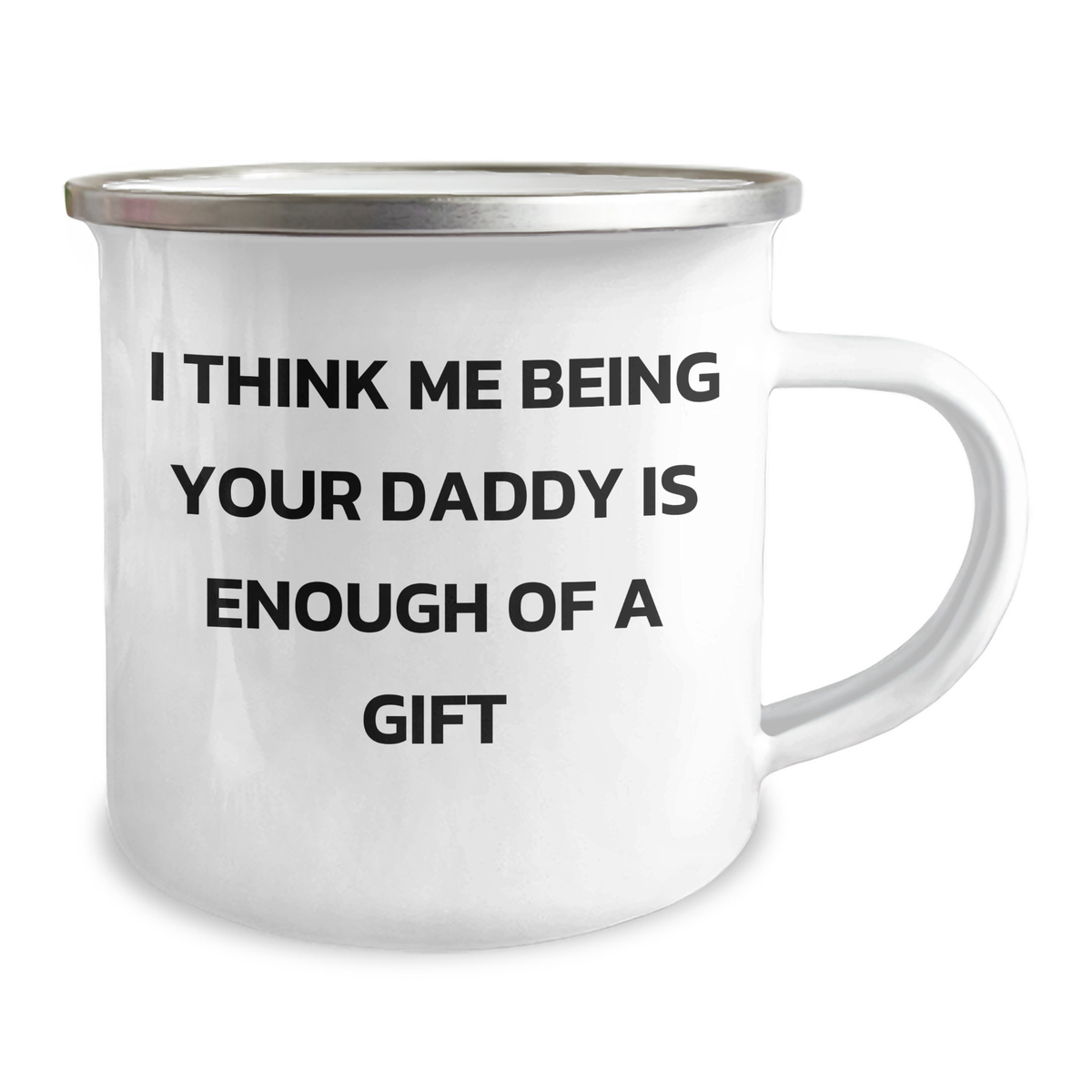 Daddy's Camping Gift, Funny Quote, 12 oz Stainless Steel Mug, Gifts from Men to Daddy, Perfect for Father's Day - Image 2