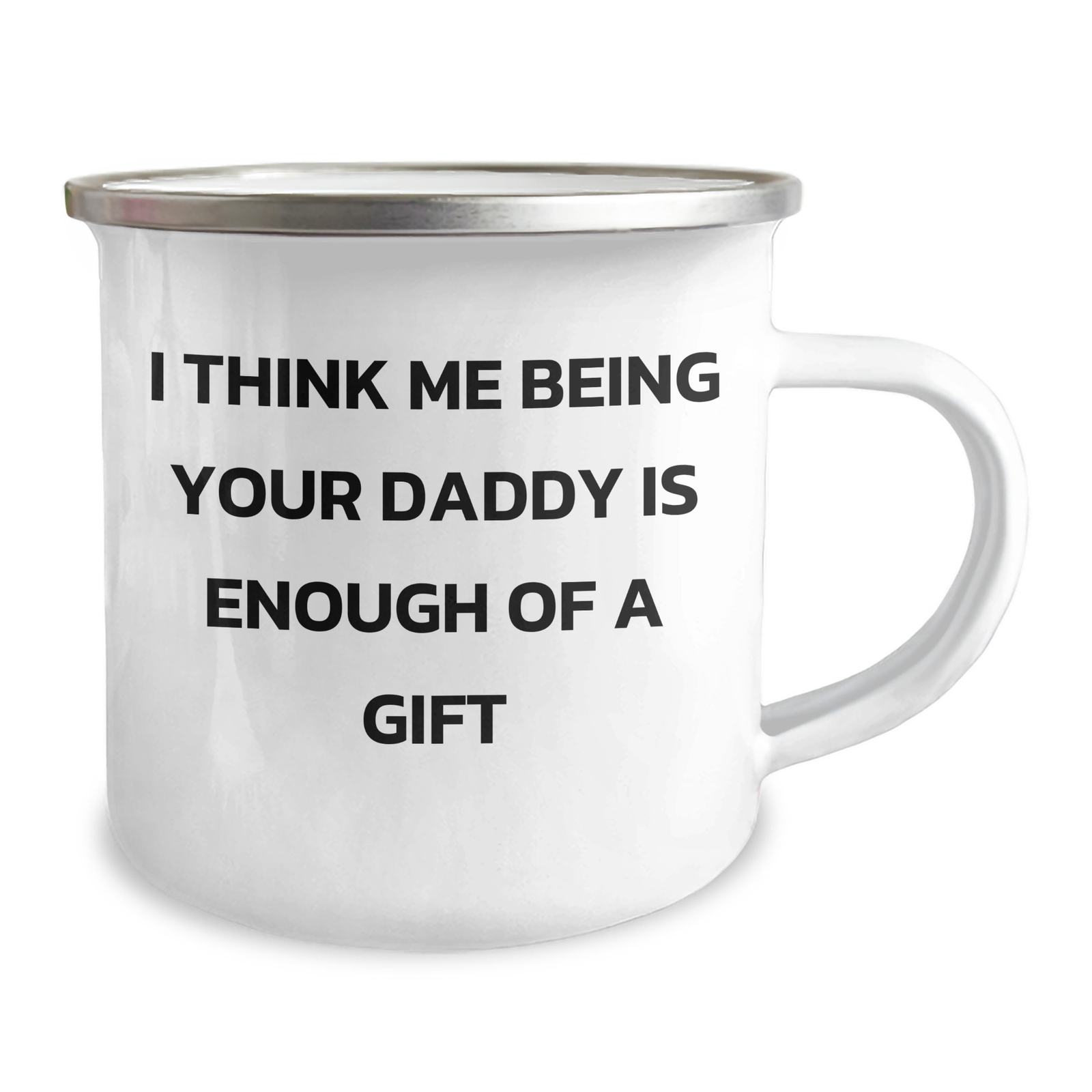 Daddy's Camping Gift, Funny Quote, 12 oz Stainless Steel Mug, Gifts from Men to Daddy, Perfect for Father's Day - Image 2