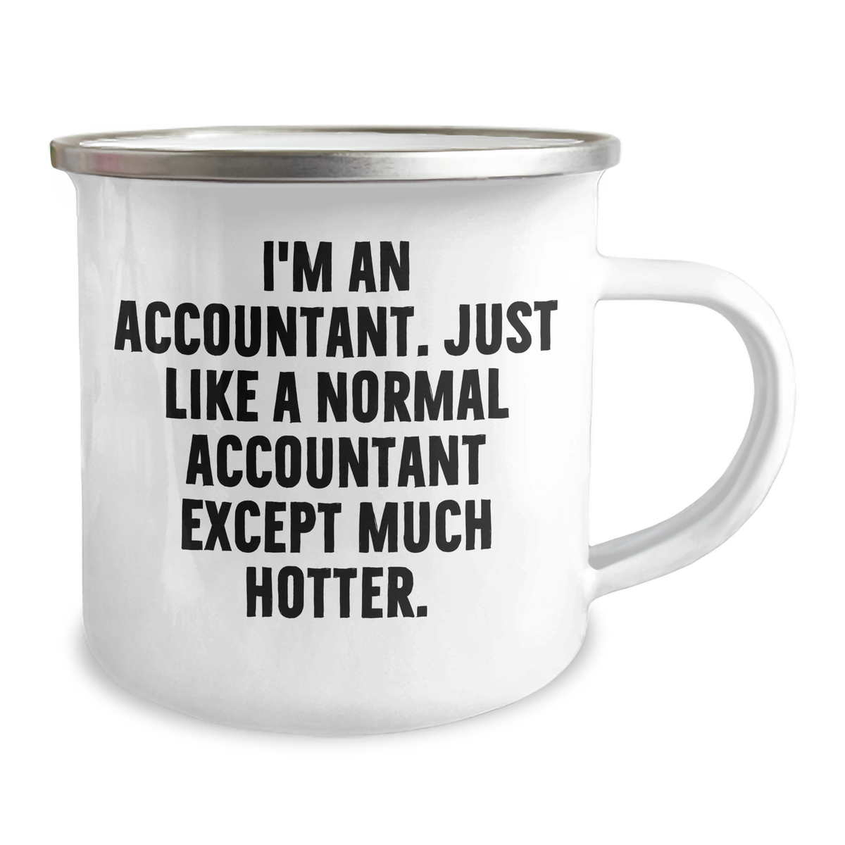 Accountant Humor Gifts from Friends and Family - I'm An Accountant. Just Like A Normal Accountant Except Much Hotter. - Funny Camping Mug for Mother's Day - Image 2