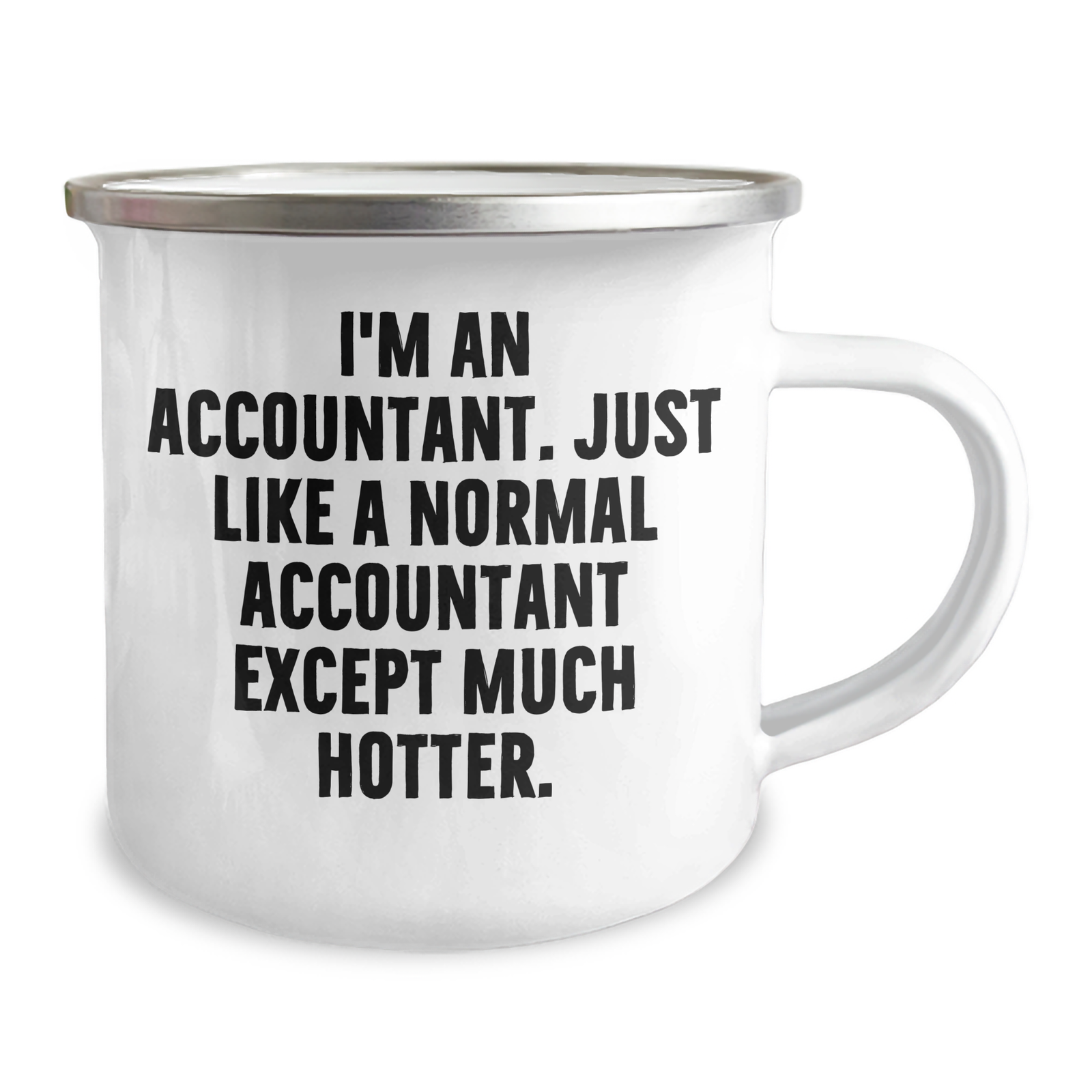 Accountant Humor Gifts from Friends and Family - I'm An Accountant. Just Like A Normal Accountant Except Much Hotter. - Funny Camping Mug for Mother's Day - Image 2