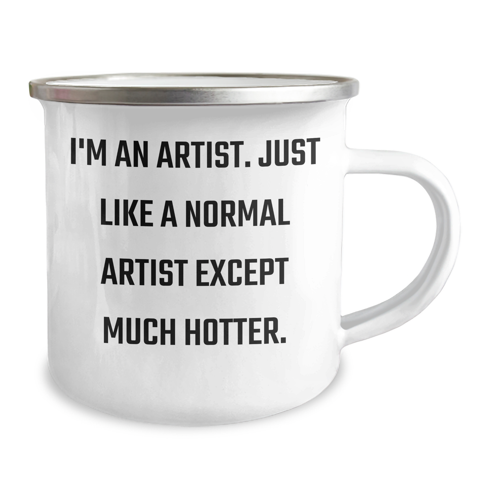 Artist Gifts, Funny Quote Camping Mug, Gifts from Friends for the Hottest Artist Dad, Unique Father's Day Unique Gifts - Image 2
