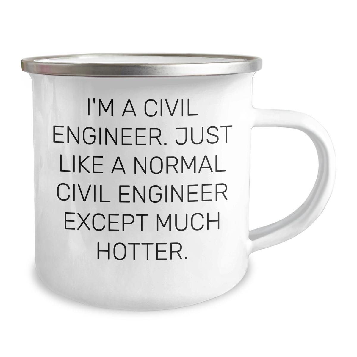 Civil Engineer Humor Gifts from Mom on Mother's Day - I'm A Civil Engineer. Just Like A Normal Civil Engineer Except Much Hotter. Camping Mug for Civil Engineer Friends and Family - Image 2