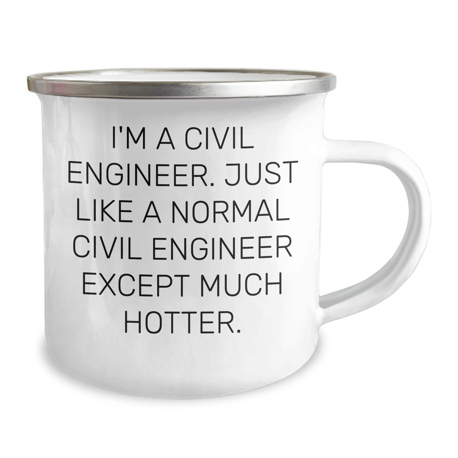 Civil Engineer Humor Gifts from Mom on Mother's Day - I'm A Civil Engineer. Just Like A Normal Civil Engineer Except Much Hotter. Camping Mug for Civil Engineer Friends and Family - Image 2