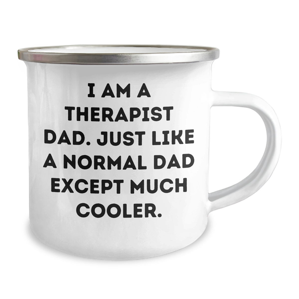 Therapist Dad Gifts, Funny Camping Mug for Father's Day, 'I Am A Therapist Dad' Quote, Unique Gifts from Men, Gifts for Therapist - Image 2