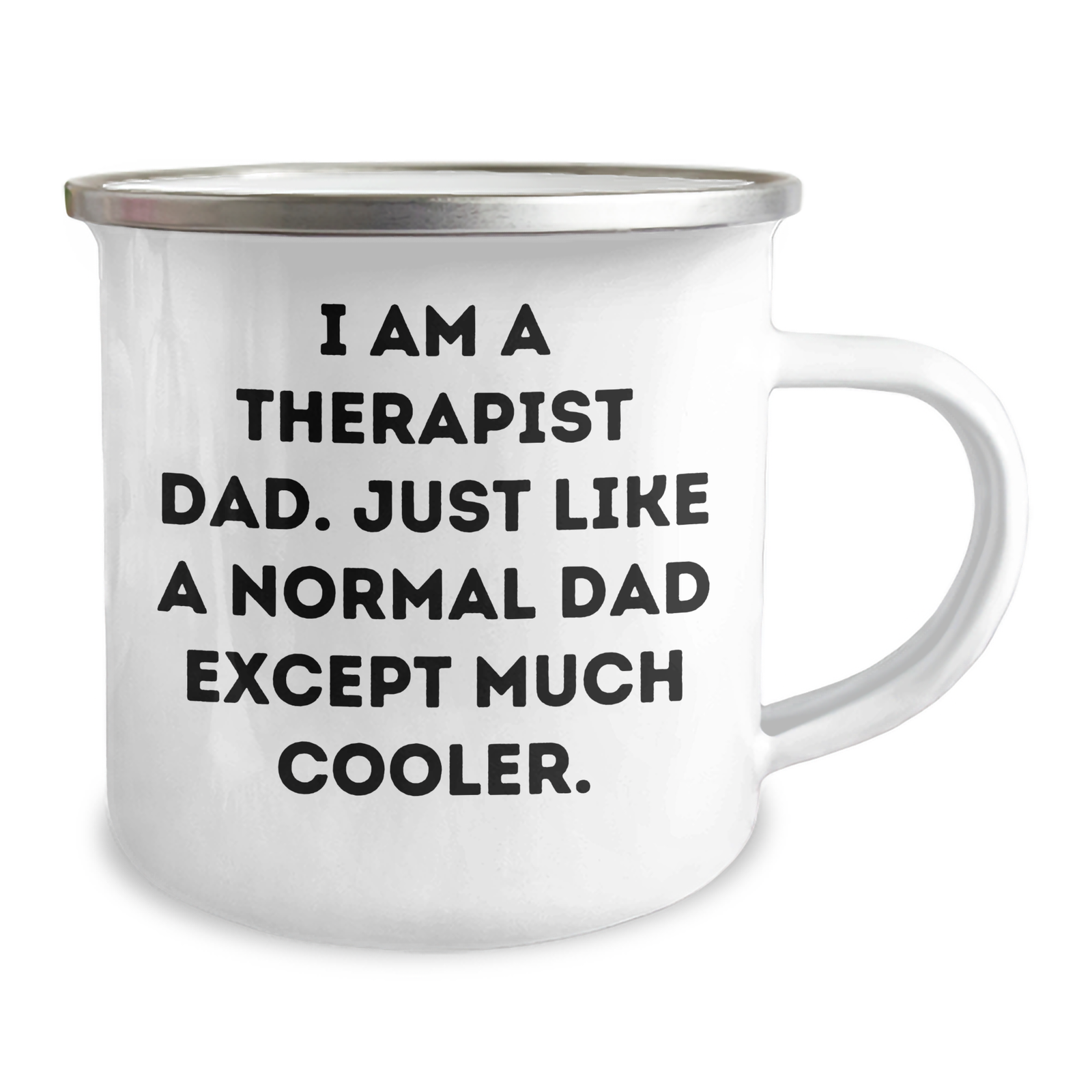 Therapist Dad Gifts, Funny Camping Mug for Father's Day, 'I Am A Therapist Dad' Quote, Unique Gifts from Men, Gifts for Therapist - Image 2