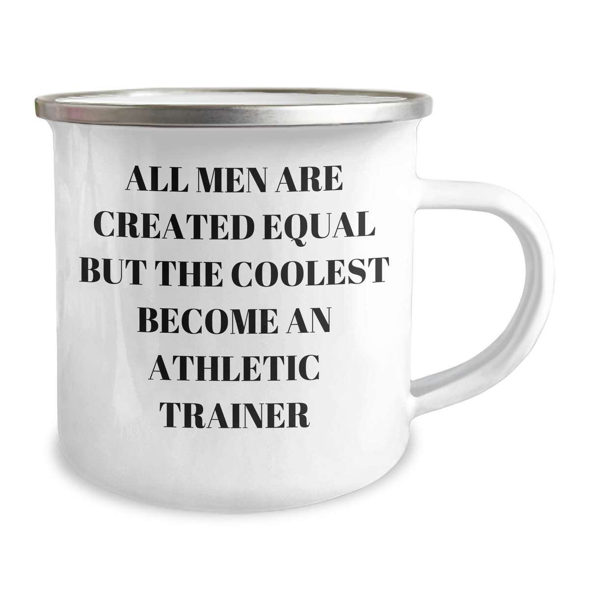 Gifts from Friends for Athletic Trainers, Funny Quote about Coolest Becoming Athletic Trainers, 12 oz Stainless Steel Camping Mug, Graduation Unique Gifts - Image 2