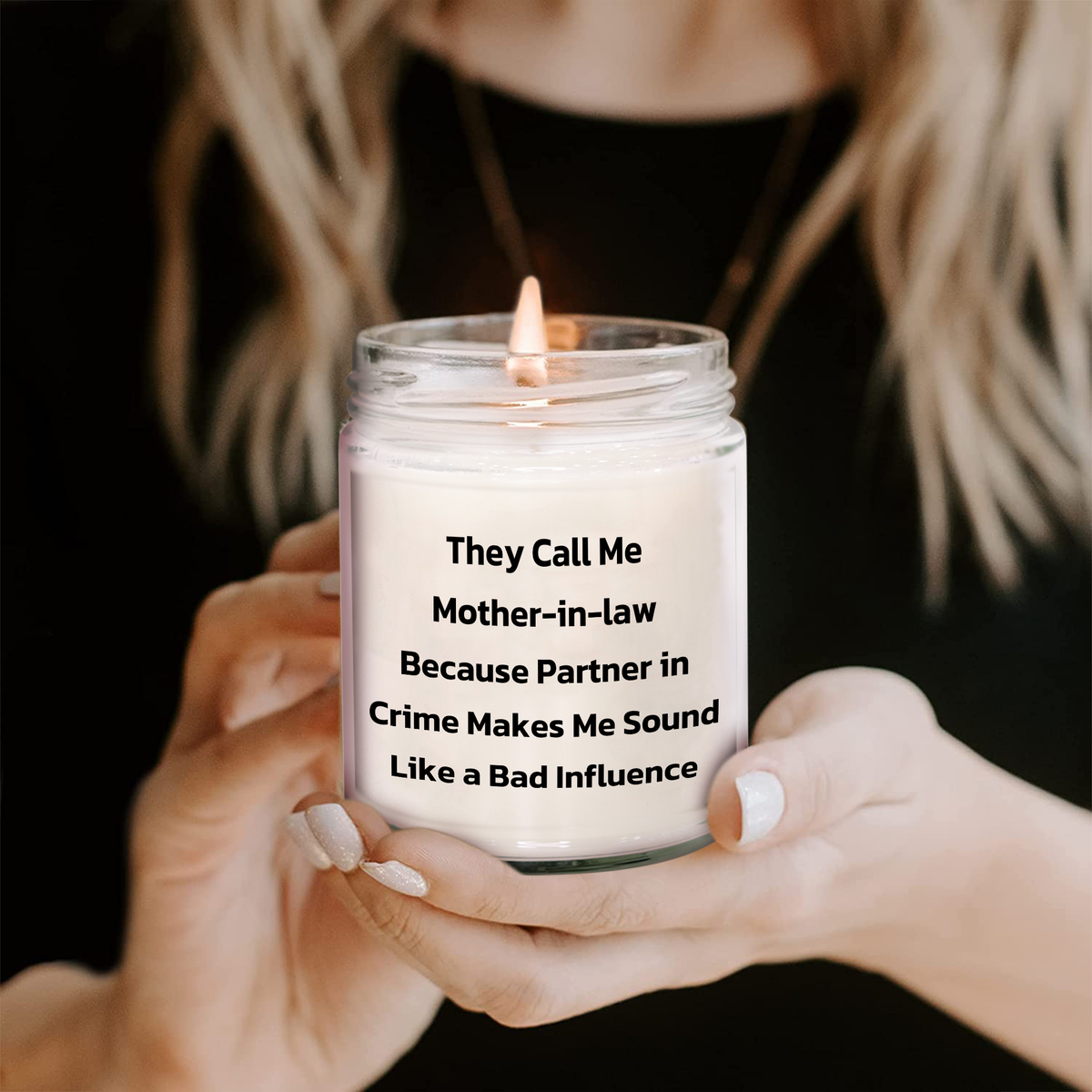 Mom-in-law Gift, 9oz Vanilla Soy Candle, Funny Quote, Gift from Friends, Gifts for Mom-in-law, Graduation Unique Gifts - Image 2