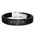 Gray Tabby Cat Funny Gifts from Men to Friends - My Gray Tabby Cat And I Talk Shit About You Glide lock Clasp Bracelet for Father's Day - Image 1