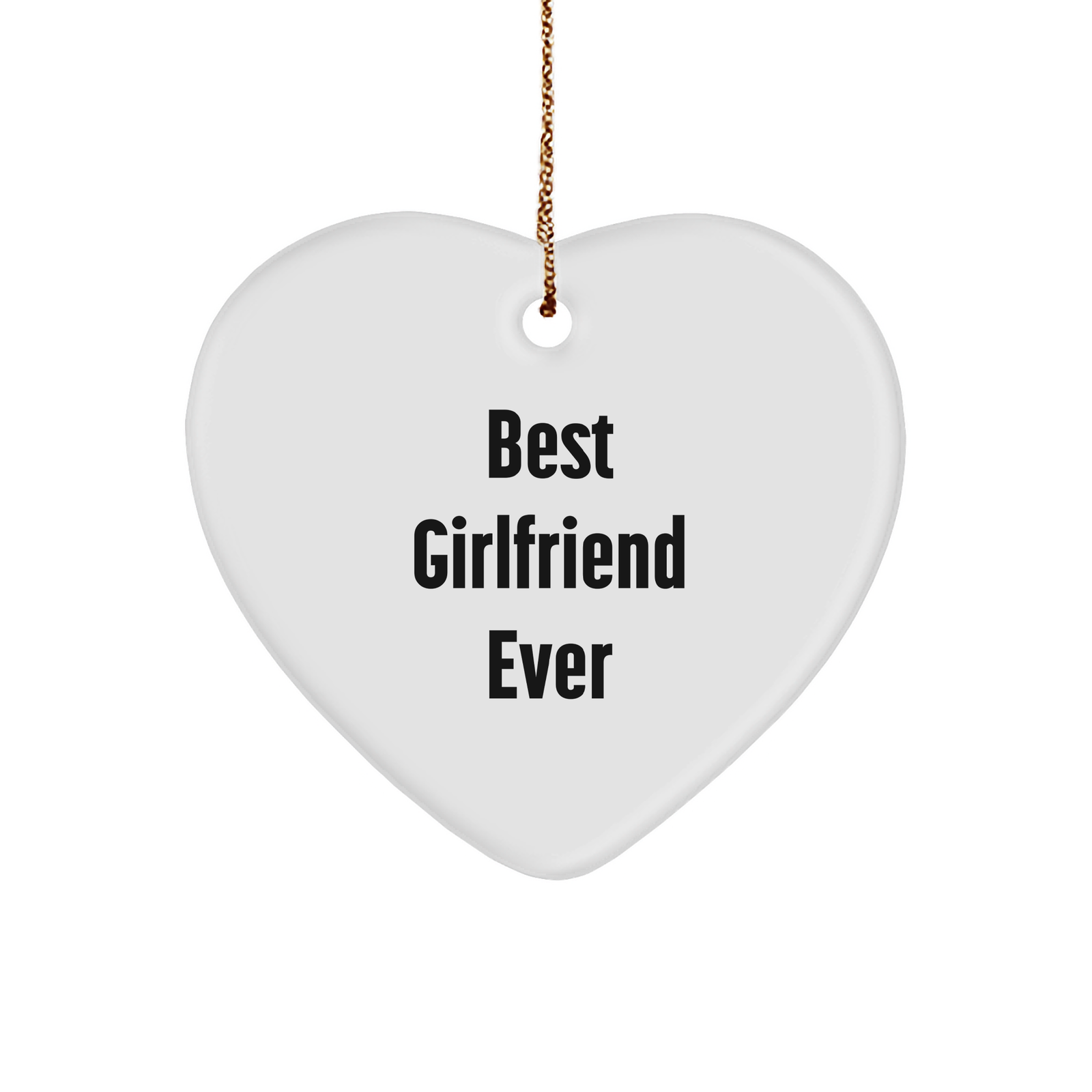 Cute Best Sweetheart Ever Heart Ornament Gifts for Sweetheart | Funny Christmas Unique Gifts from Sweetheart to Sweetheart - Image 1