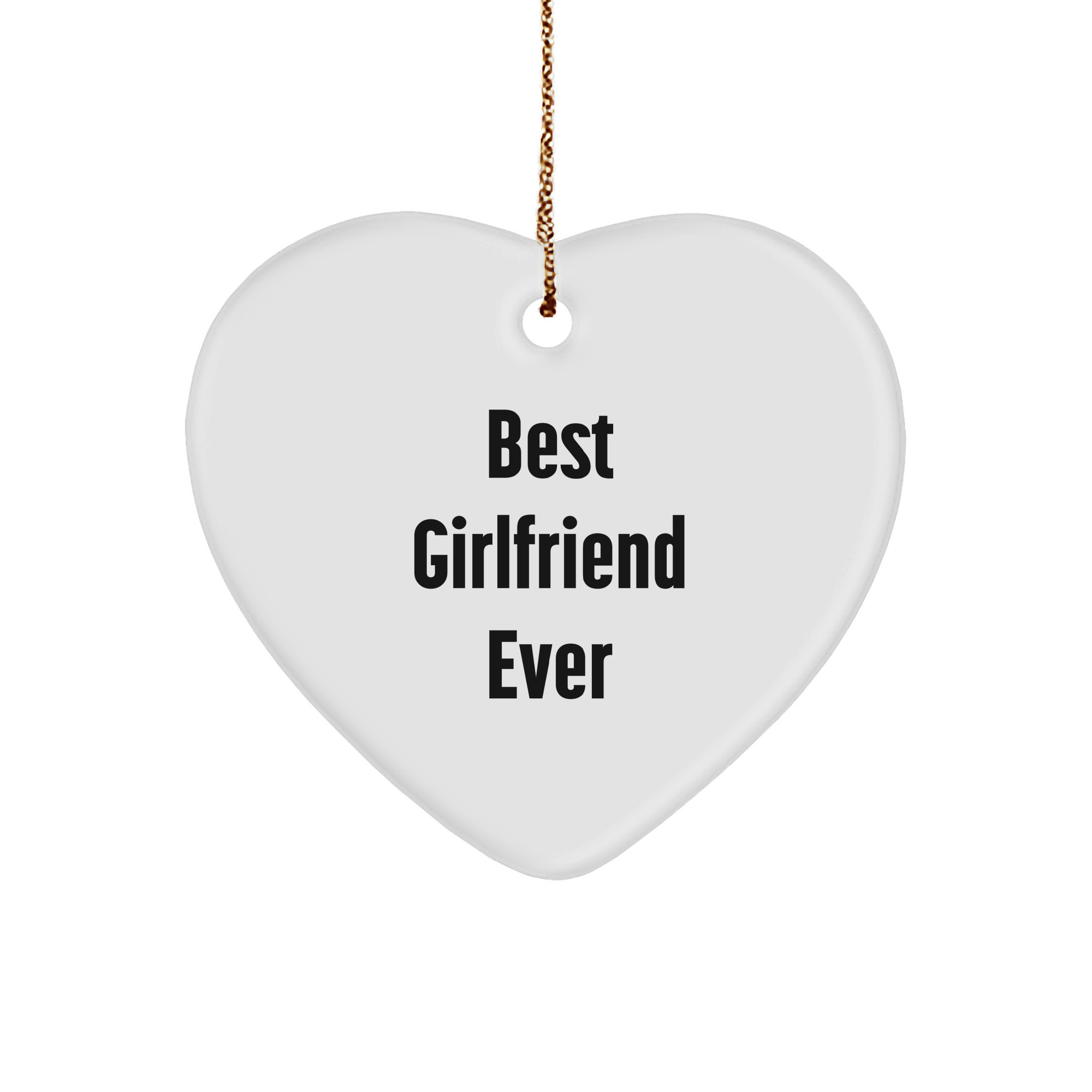 Cute Best Sweetheart Ever Heart Ornament Gifts for Sweetheart | Funny Christmas Unique Gifts from Sweetheart to Sweetheart - Image 1