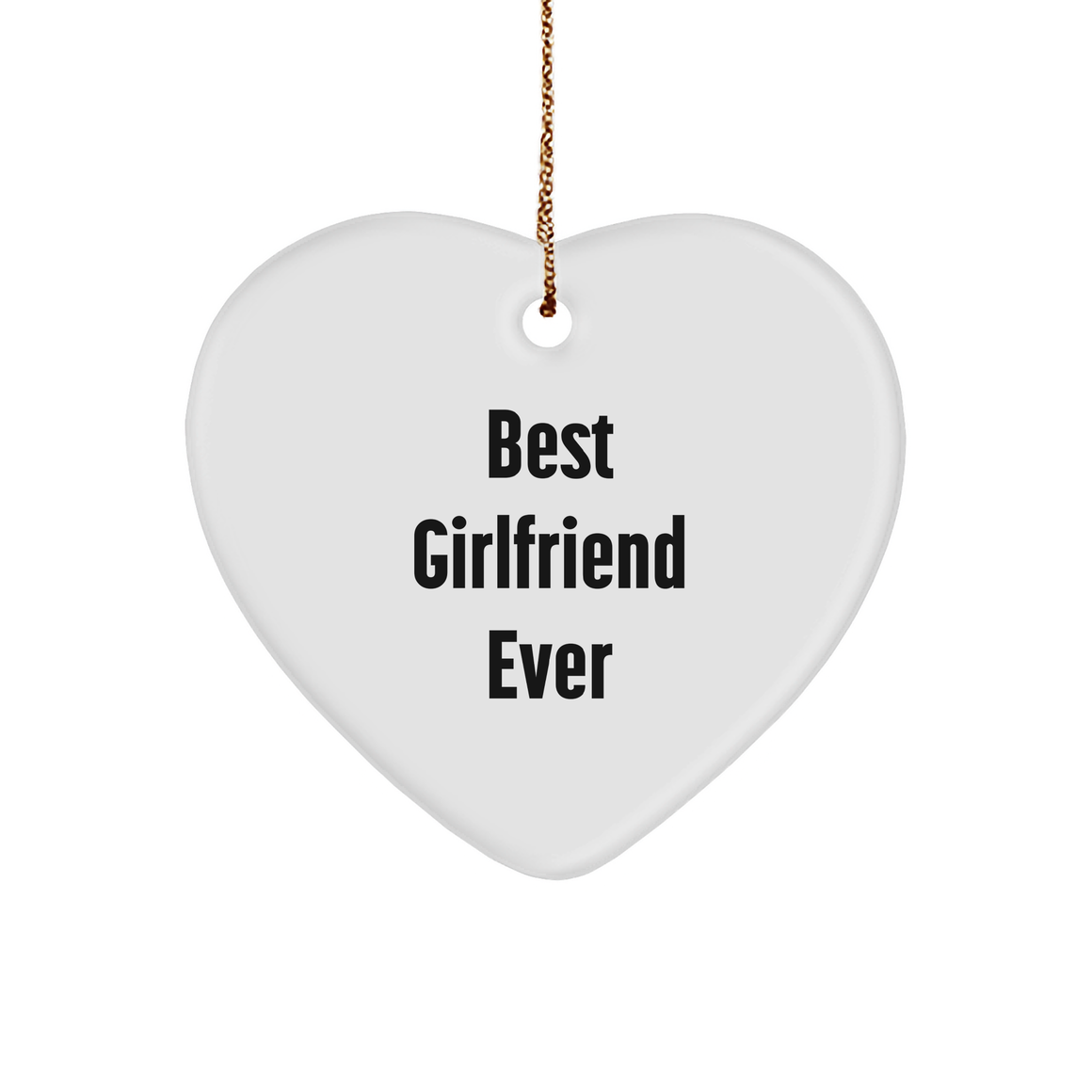 Cute Best Sweetheart Ever Heart Ornament Gifts for Sweetheart | Funny Christmas Unique Gifts from Sweetheart to Sweetheart - Image 1