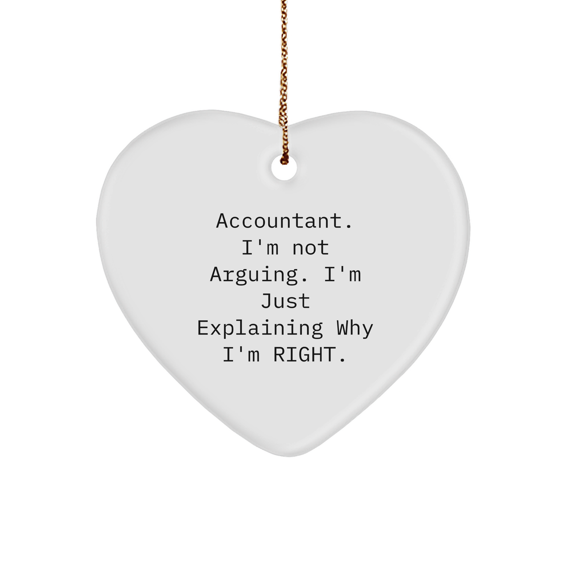 Funny Accountant Ornament - Gifts from Coworkers - Christmas Unique Gifts - Image 1