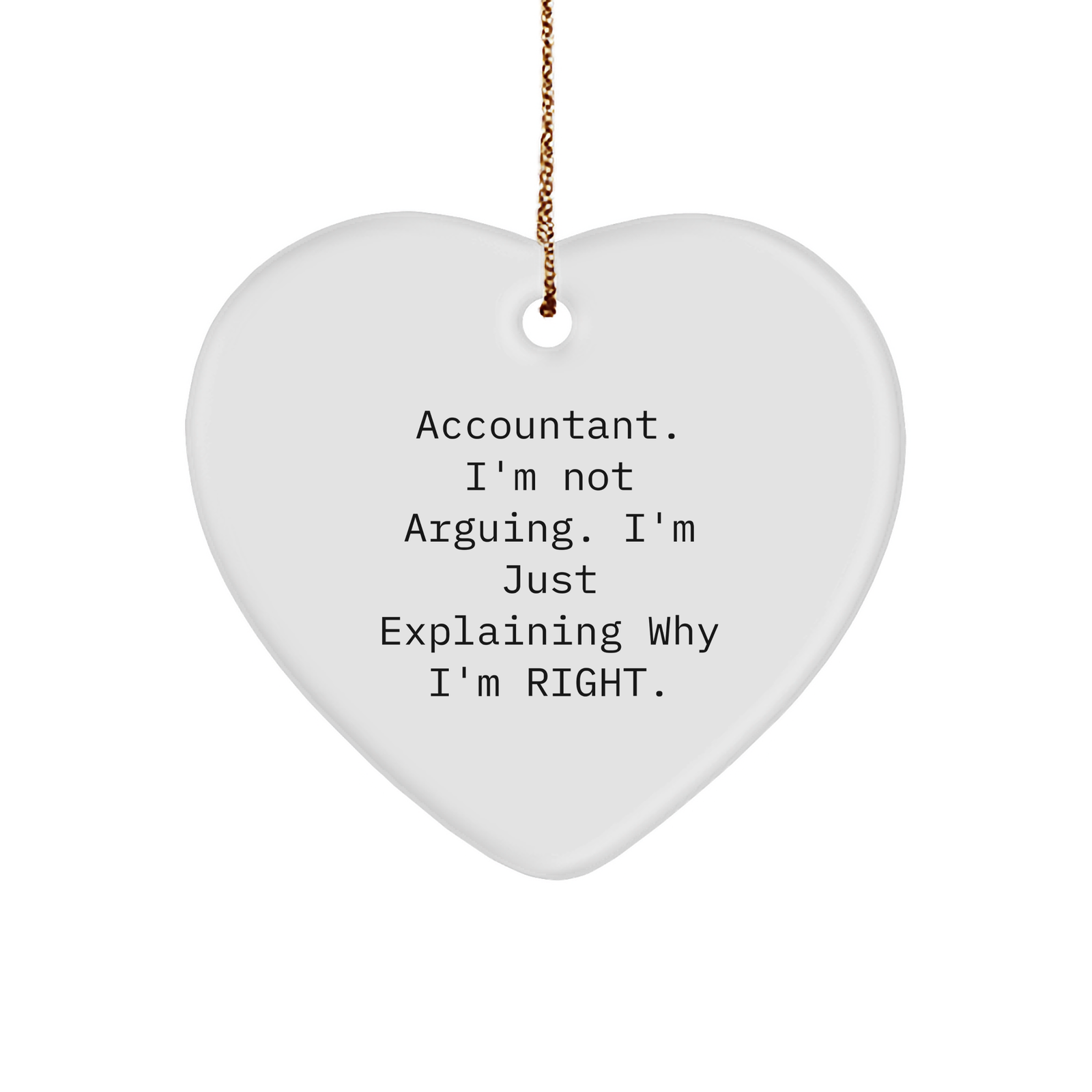 Funny Accountant Ornament - Gifts from Coworkers - Christmas Unique Gifts - Image 1