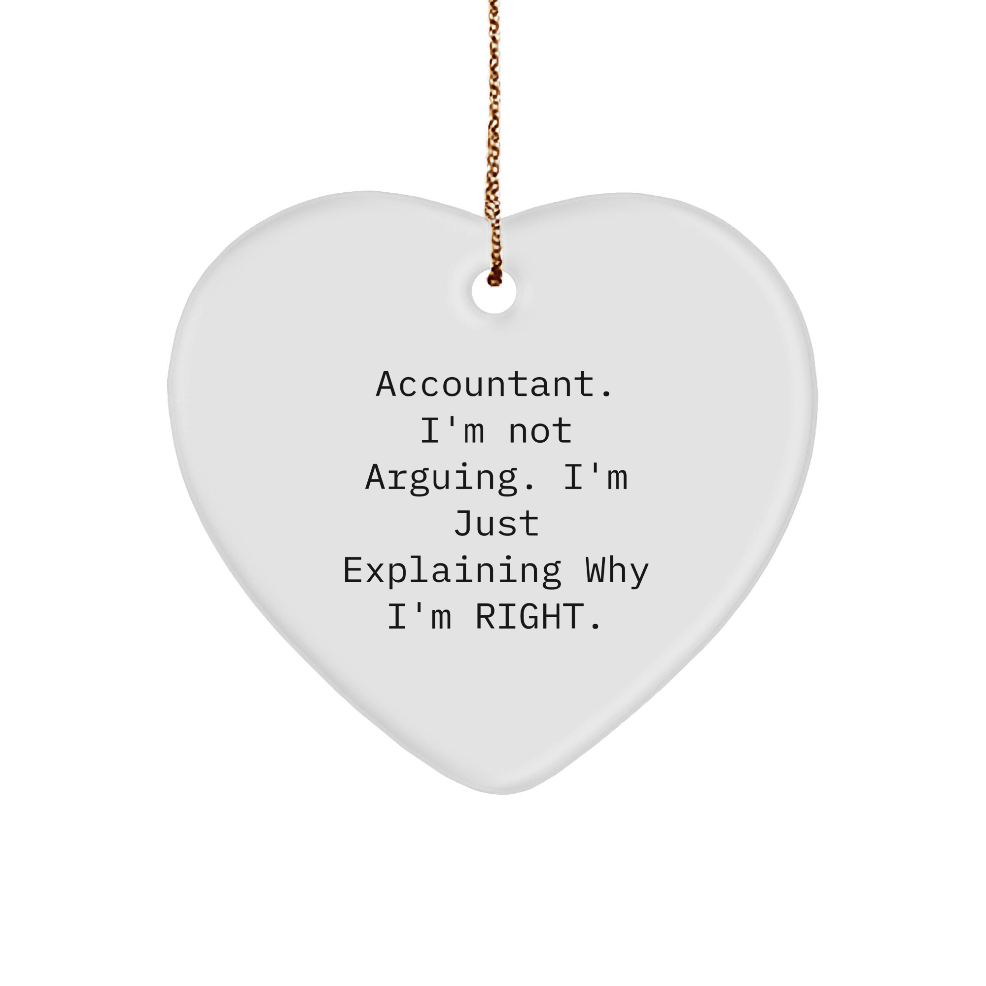 Funny Accountant Ornament - Gifts from Coworkers - Christmas Unique Gifts - Image 1