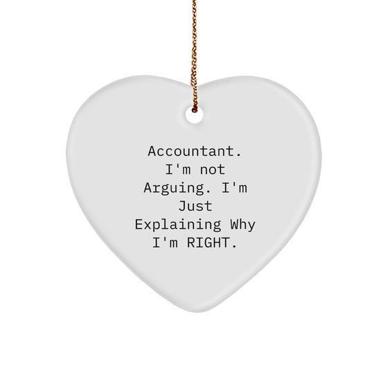 Funny Accountant Ornament - Gifts from Coworkers - Christmas Unique Gifts - Image 1