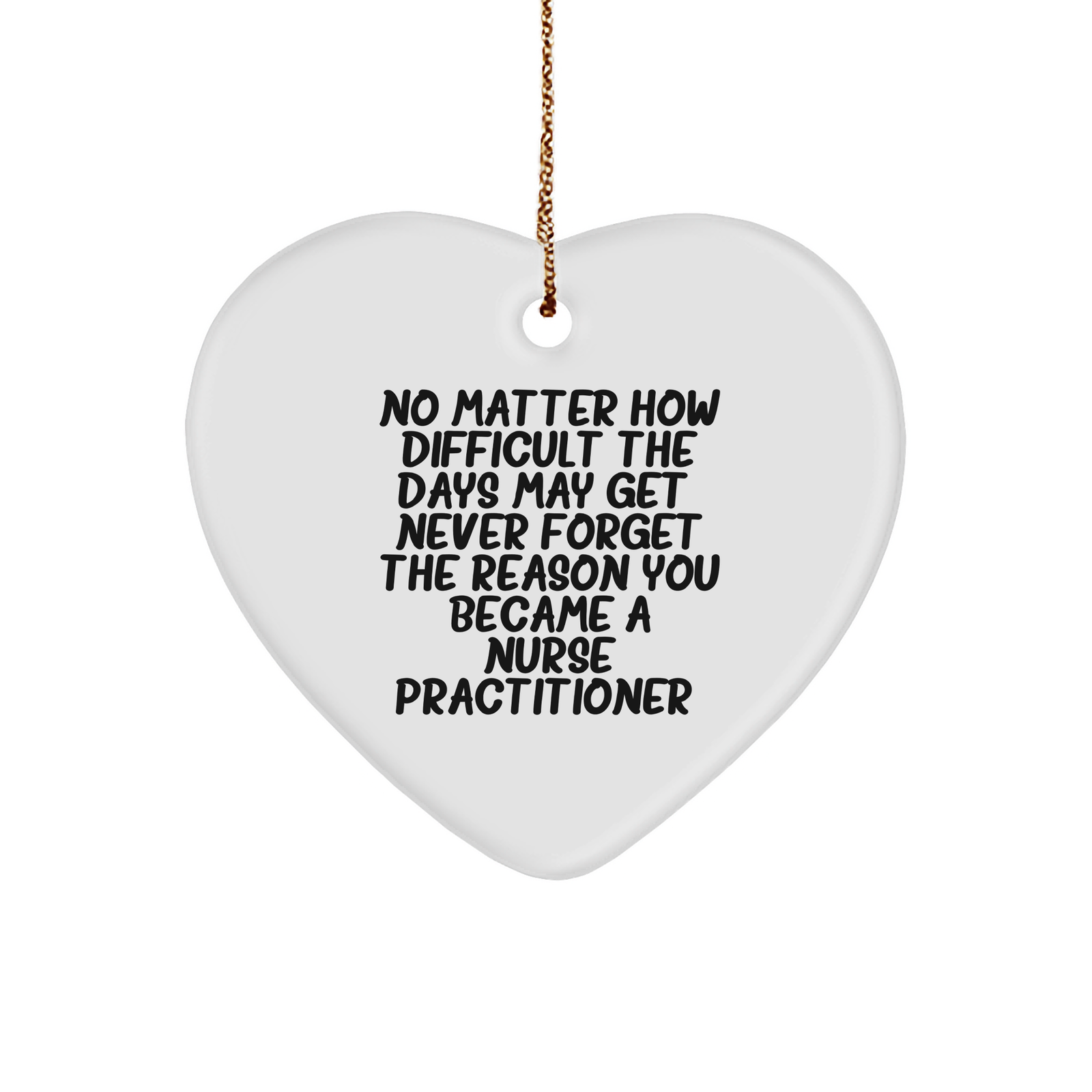 Christmas Unique Gifts for Nurse Practitioners - Inspirational Heart Ornament for Nurses - Gifts from Colleagues - Image 1