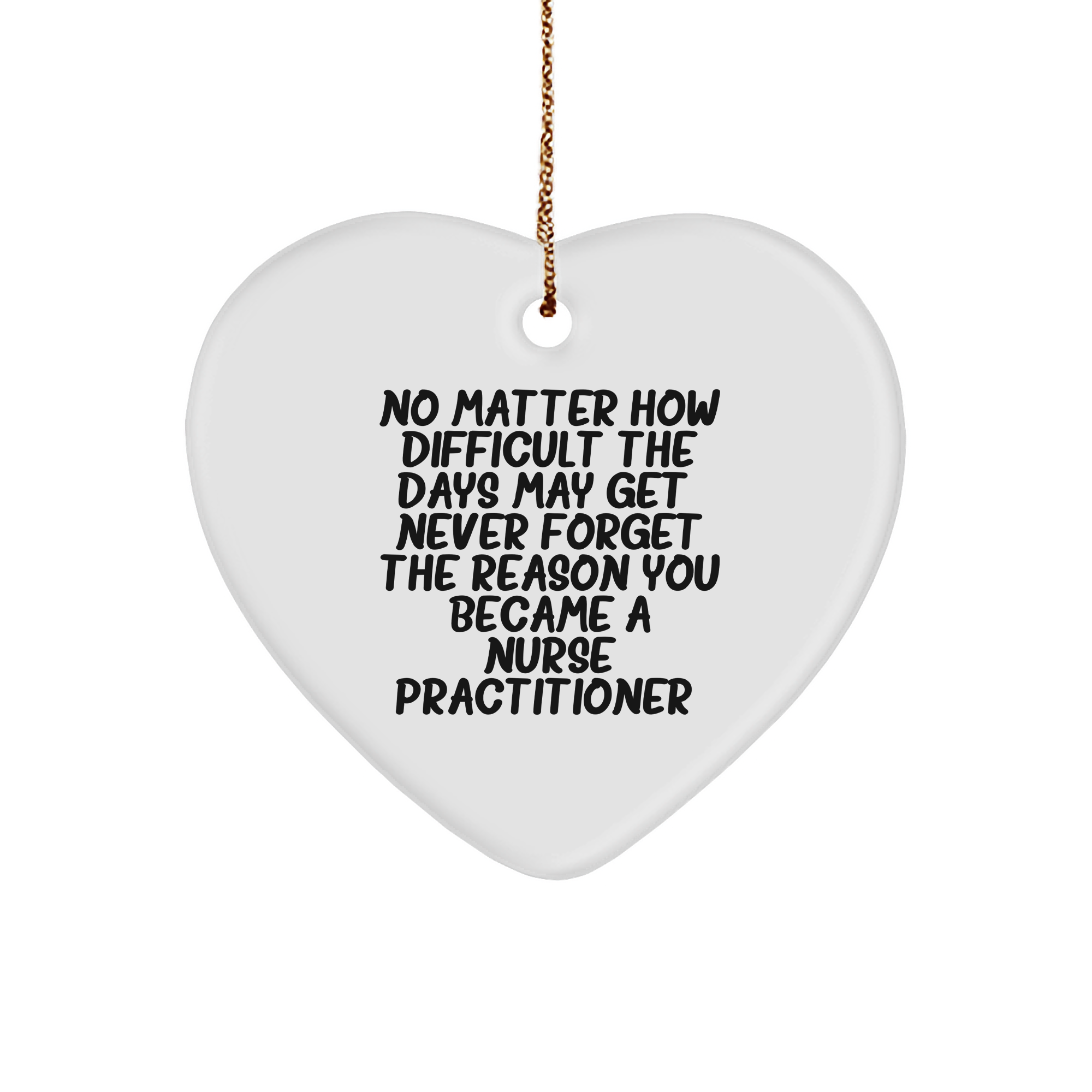 Christmas Unique Gifts for Nurse Practitioners - Inspirational Heart Ornament for Nurses - Gifts from Colleagues - Image 1