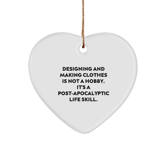 Designing and Making Clothes Life Skills Funny Heart Ornament Gifts for Christmas from Decorative Designers - Image 1