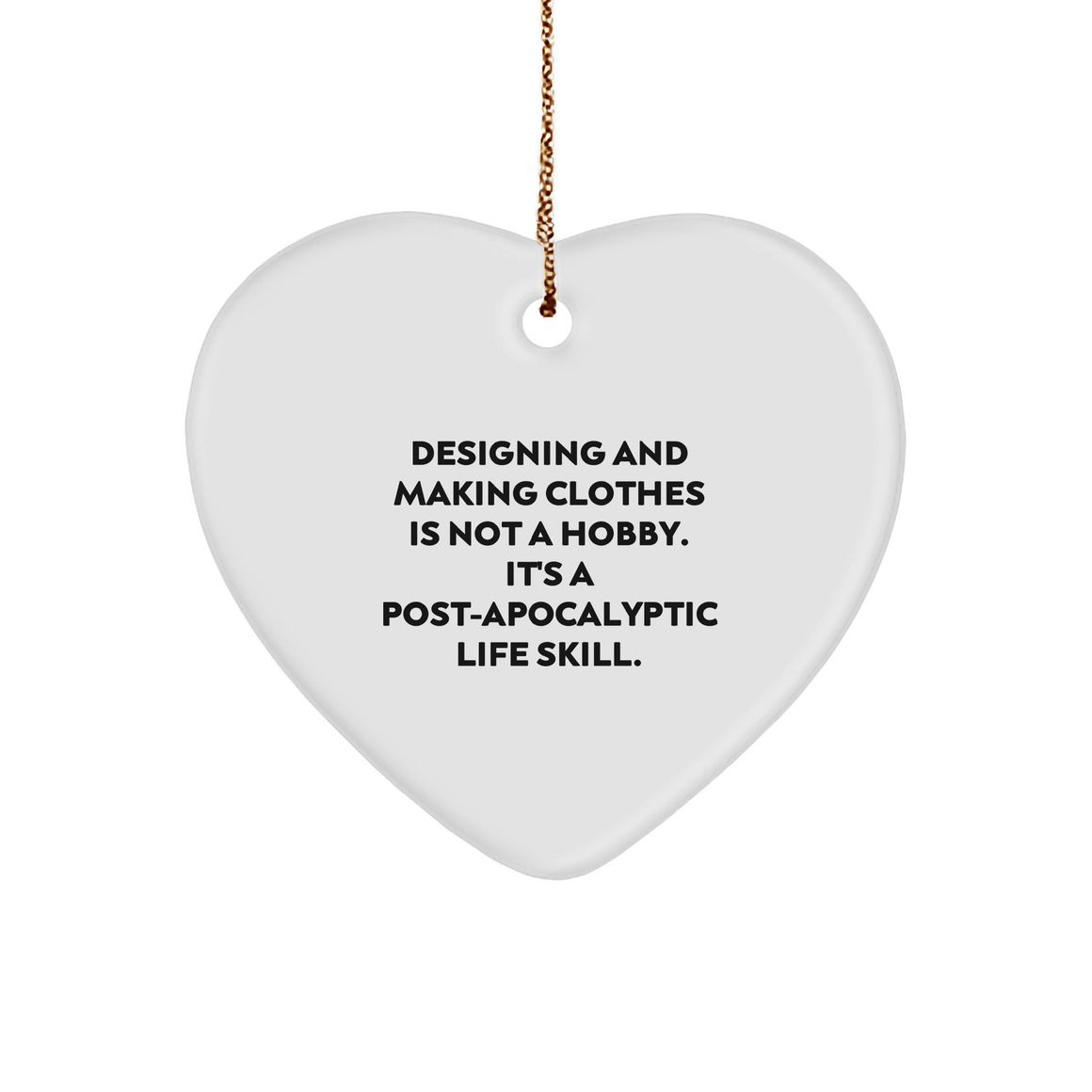 Designing and Making Clothes Life Skills Funny Heart Ornament Gifts for Christmas from Decorative Designers - Image 1