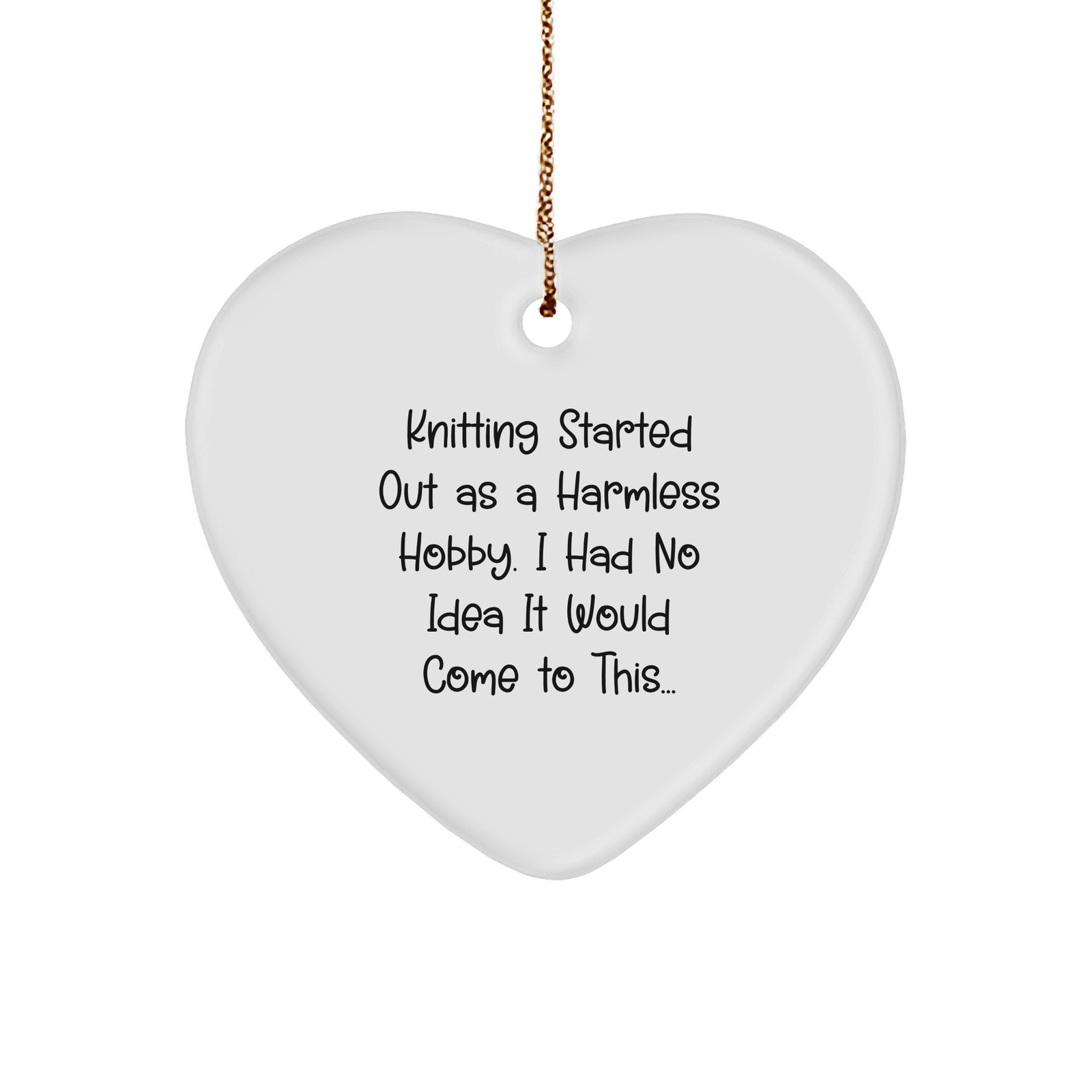 Knitting Started Out As A Harmless Hobby, But This Heart Ornament Will Change Everything, Gifts from Family to Friends - Image 1
